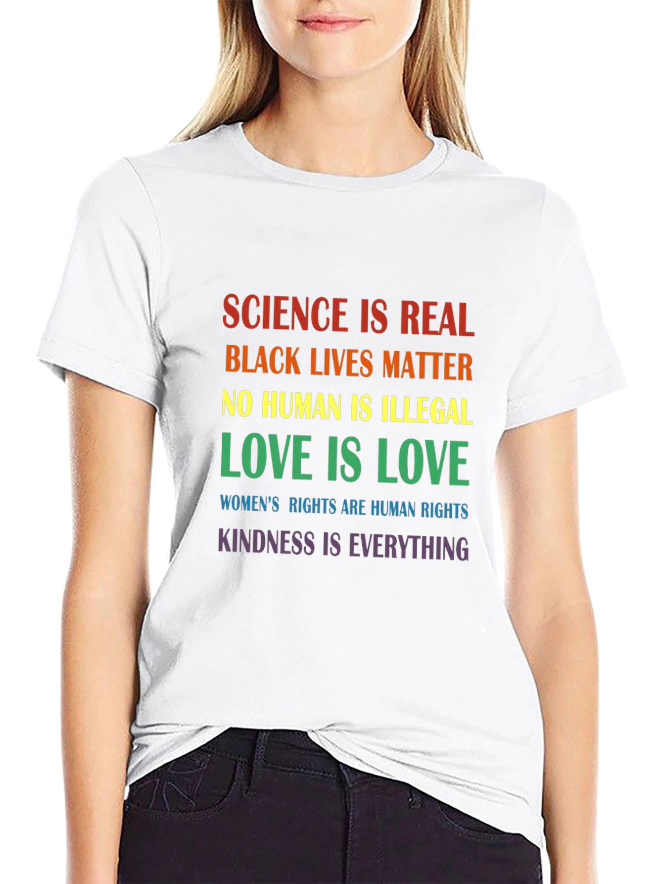 Science is Real Equality Black T-Shirt
