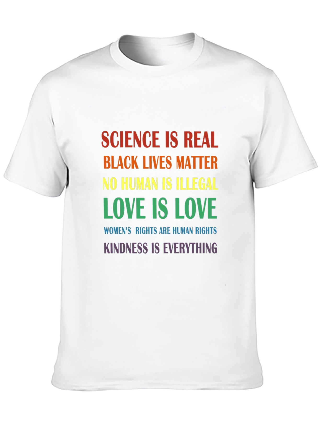 Science is Real Equality Black T-Shirt