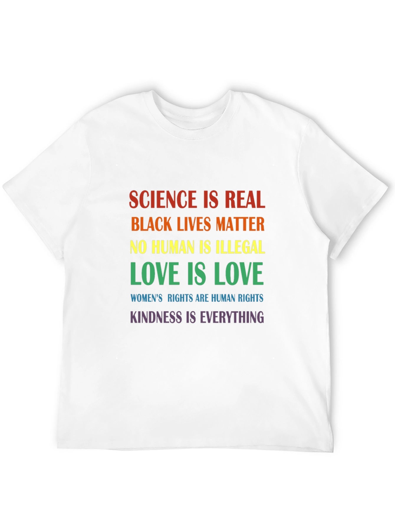 Science is Real Equality Black T-Shirt