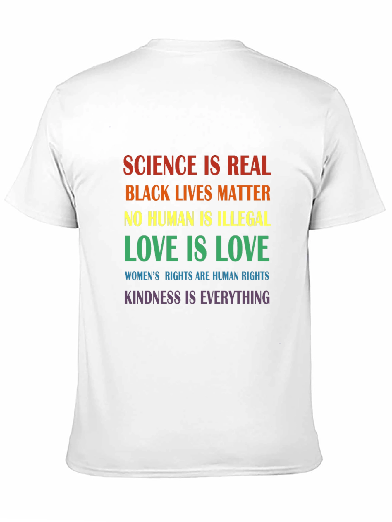 Science is Real Equality Black T-Shirt