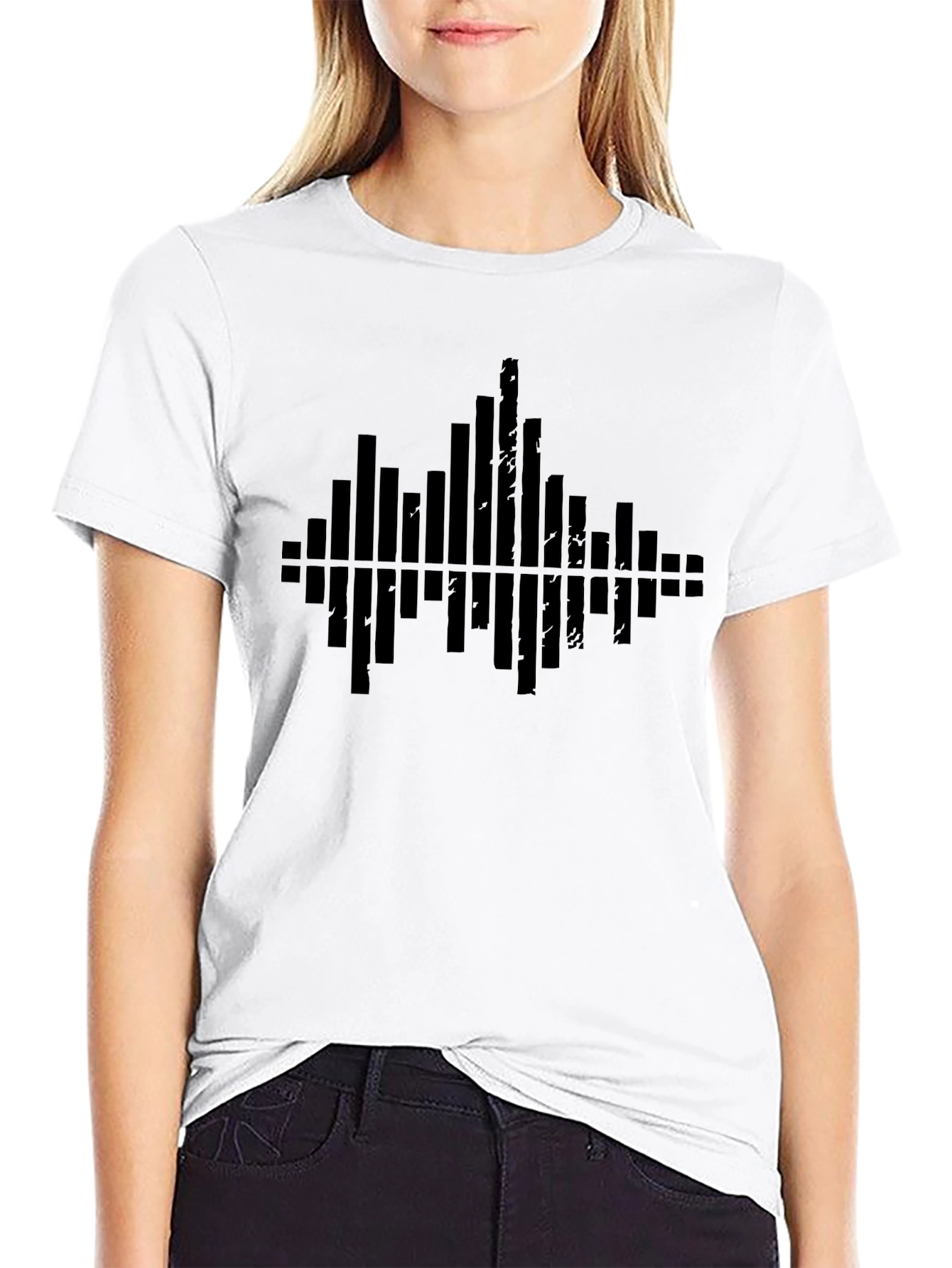 Black Graphic Tee - Soundwave Design