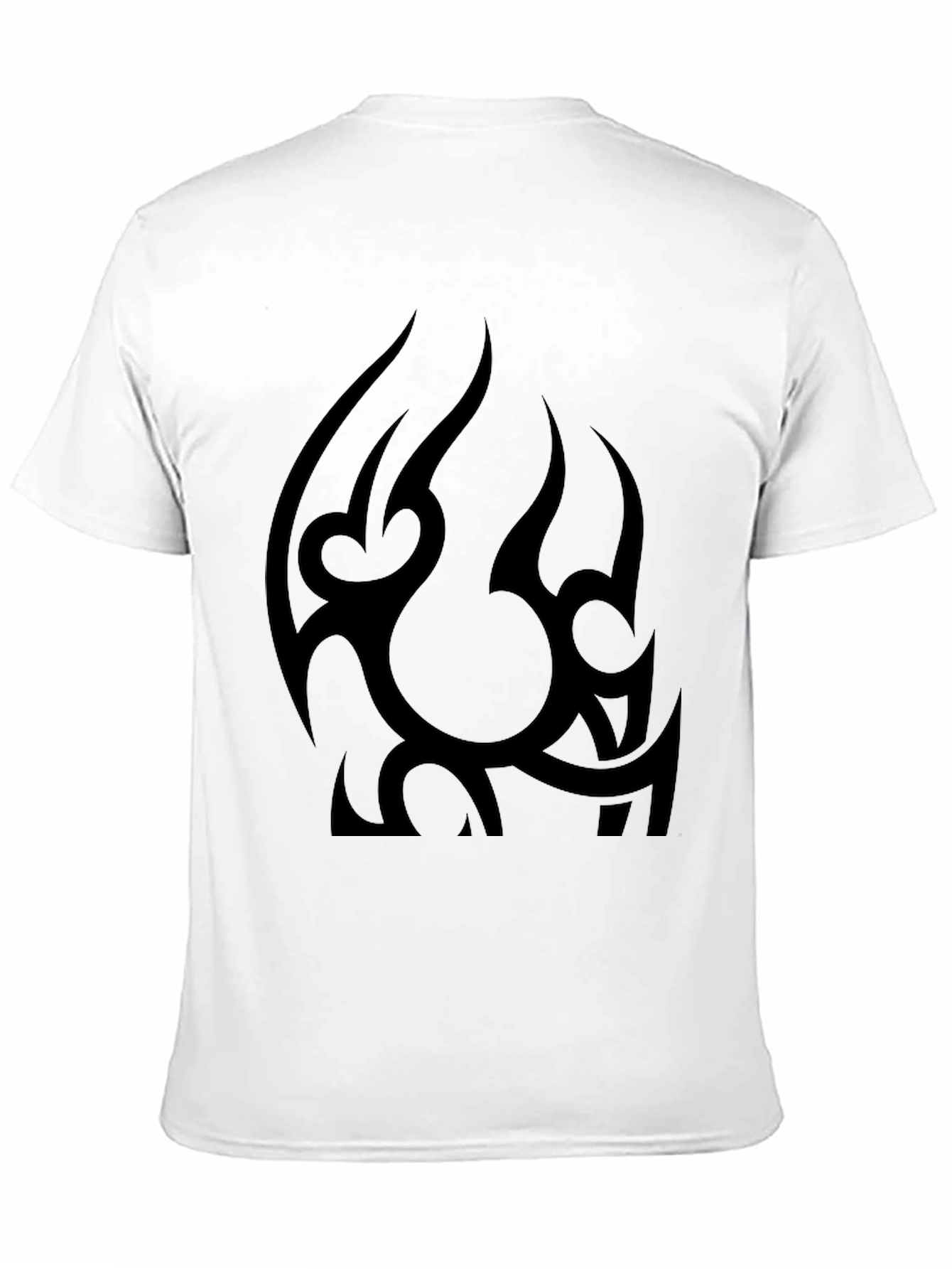 Mens Black Tribal Graphic Tee - Casual Style