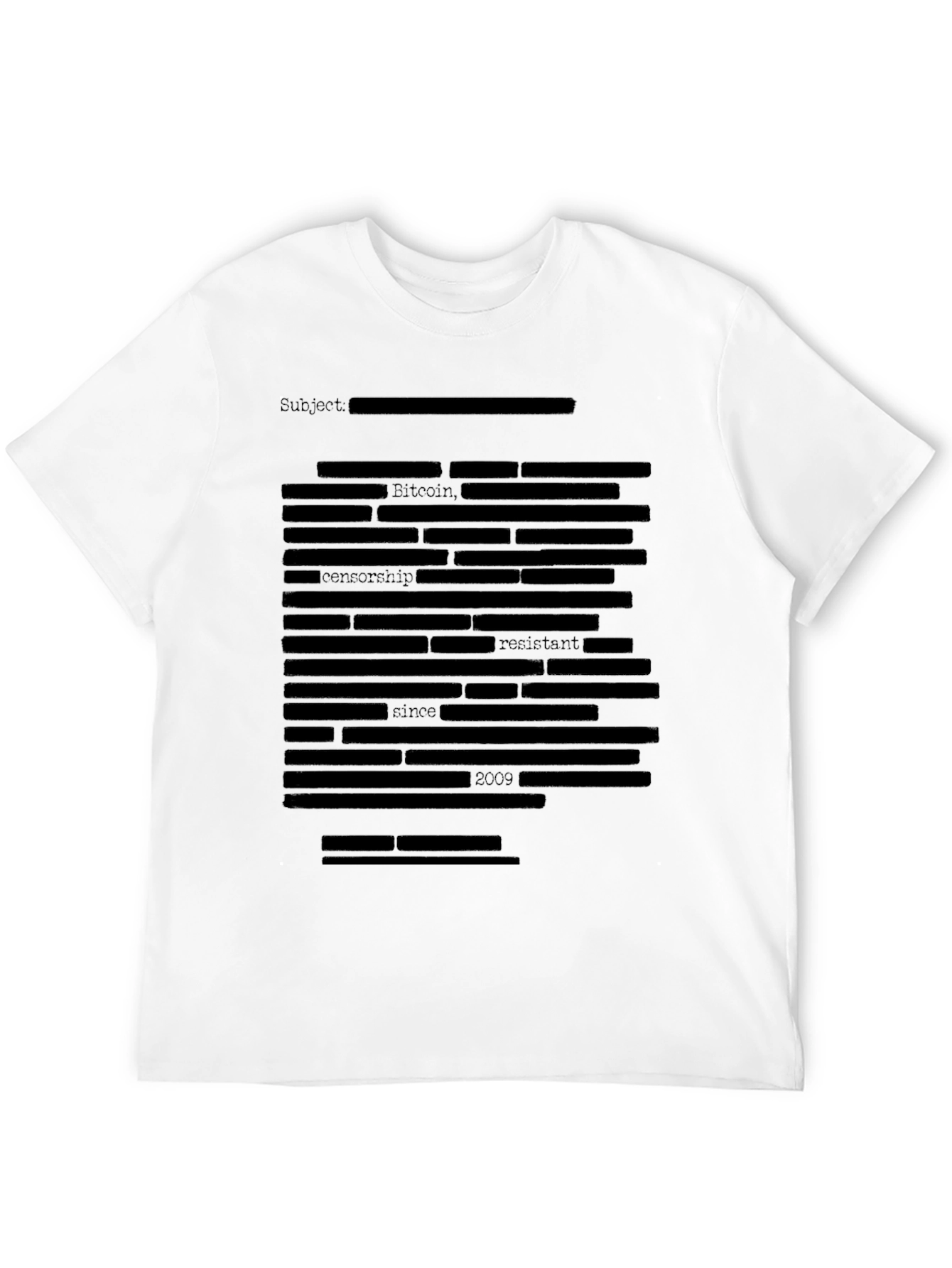 Bitcoin Censorship Resistant Black T-Shirt
