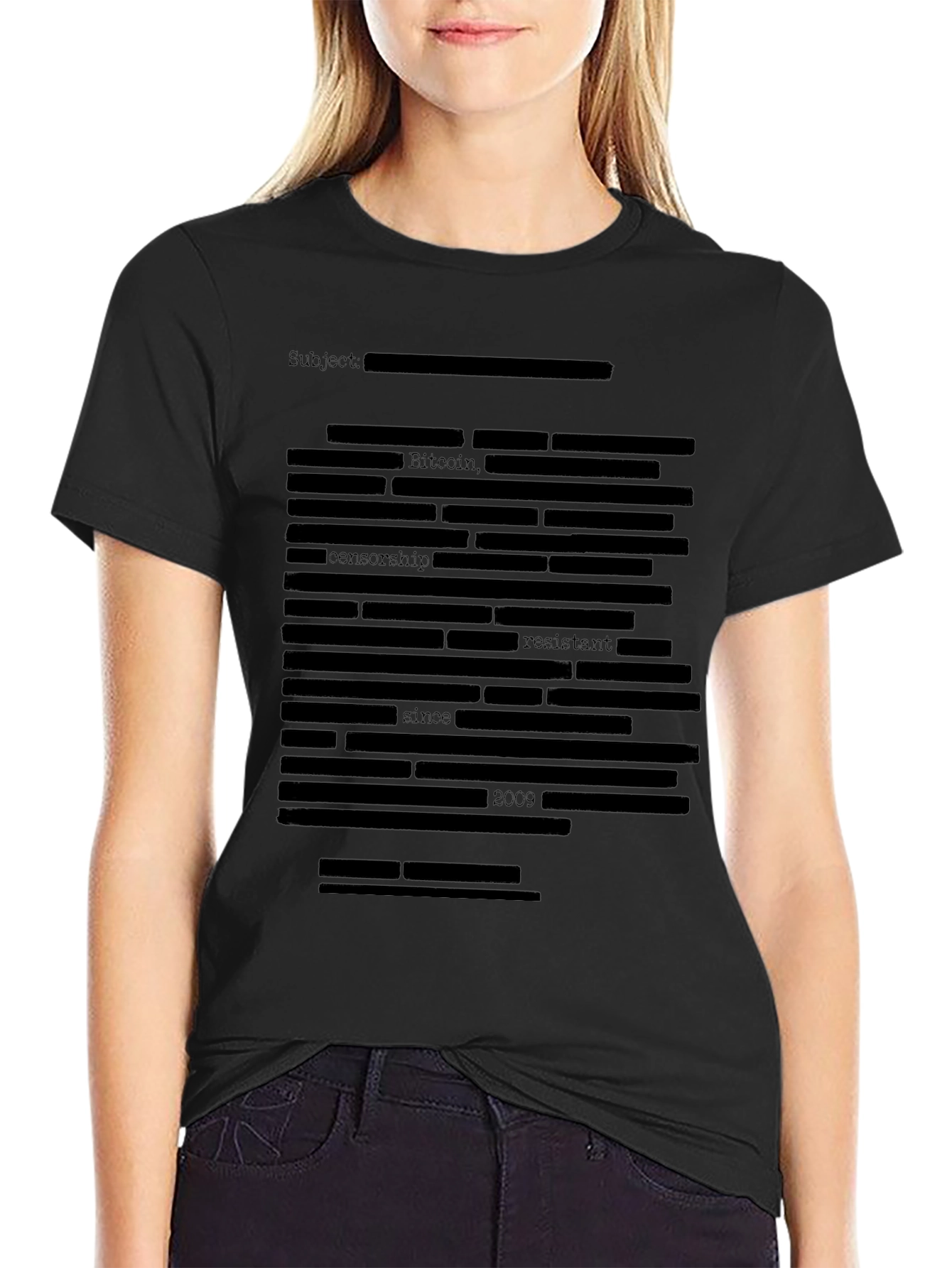 Bitcoin Censorship Resistant Black T-Shirt