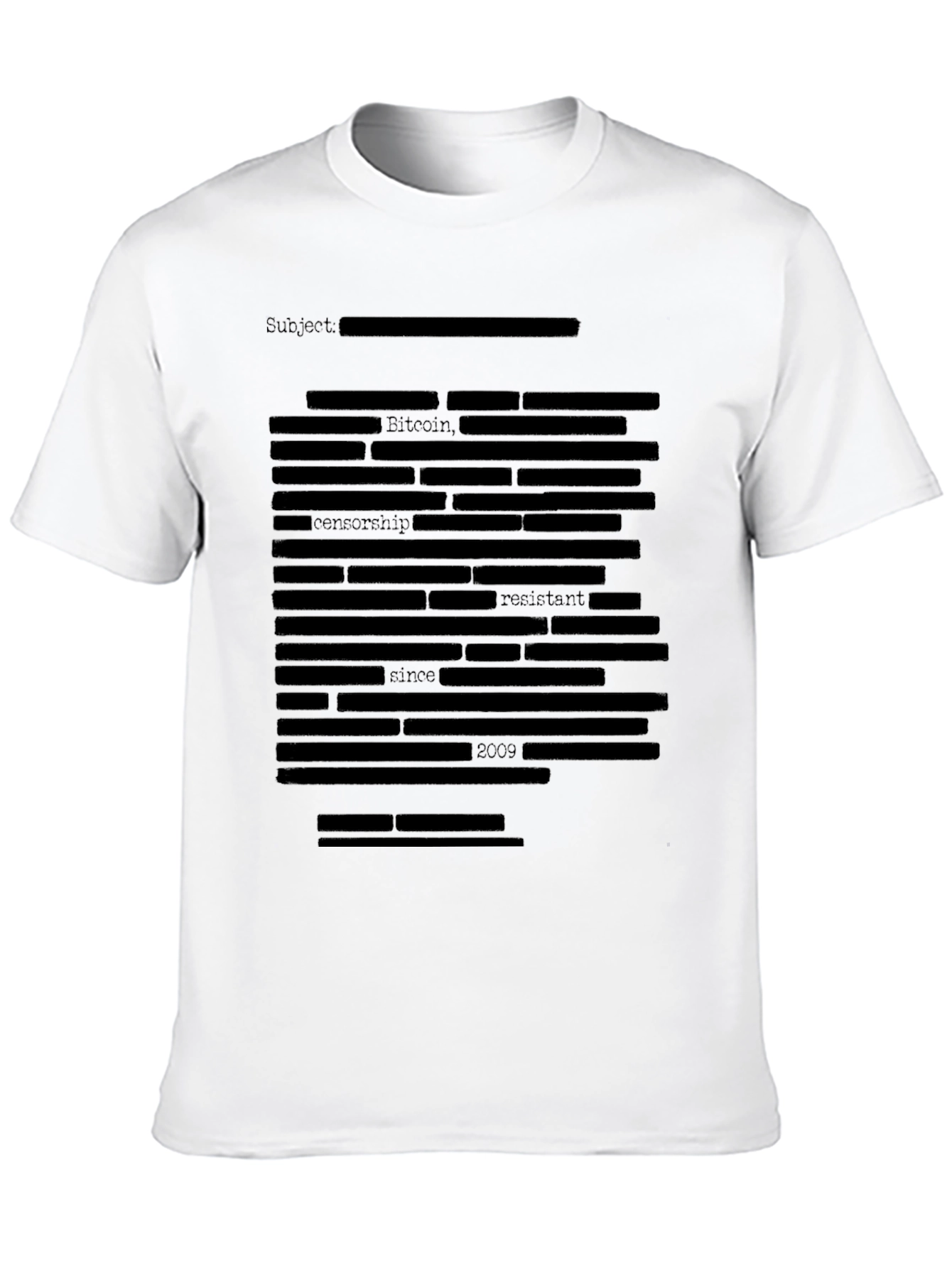 Bitcoin Censorship Resistant Black T-Shirt