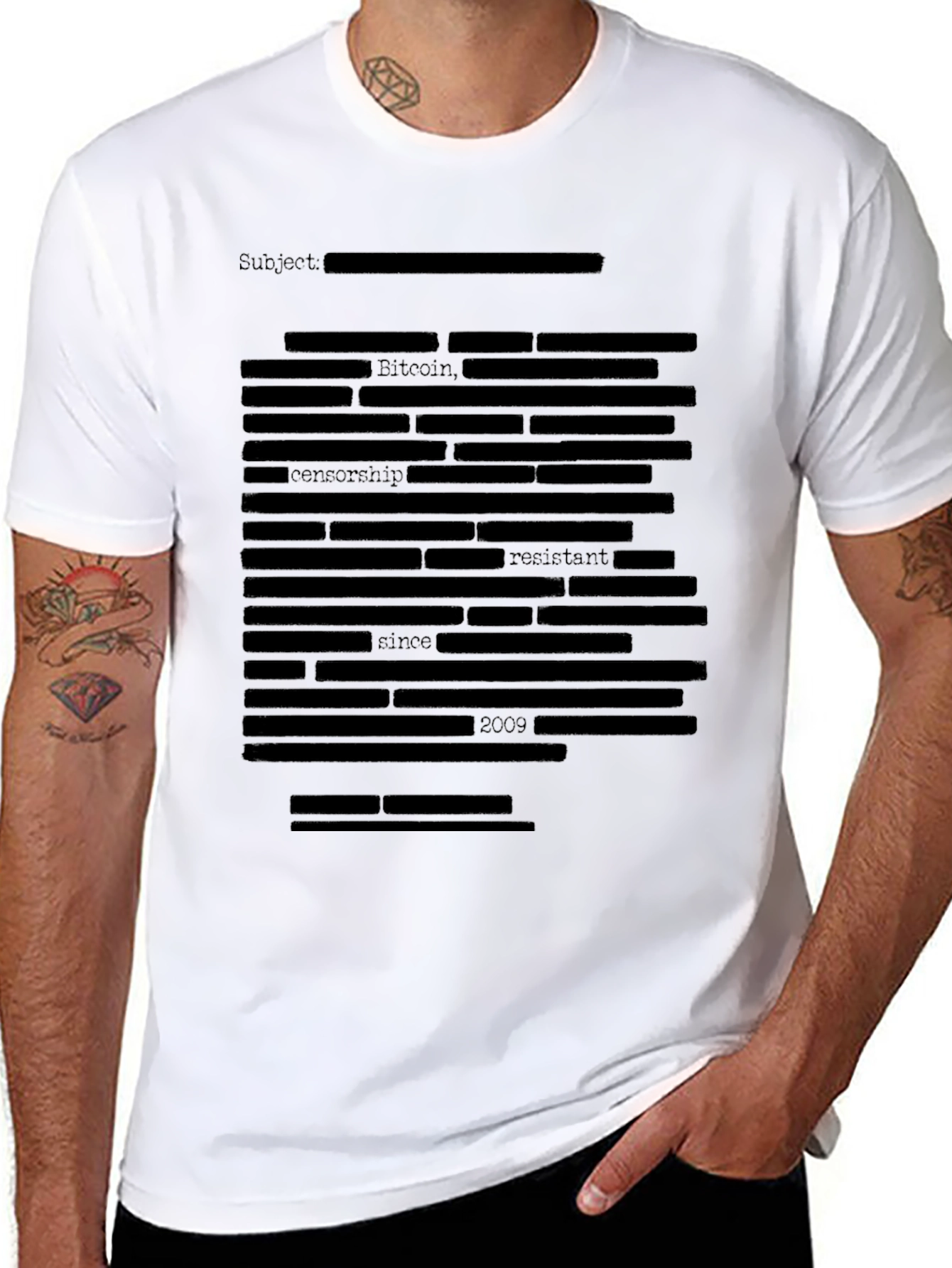Bitcoin Censorship Resistant Black T-Shirt