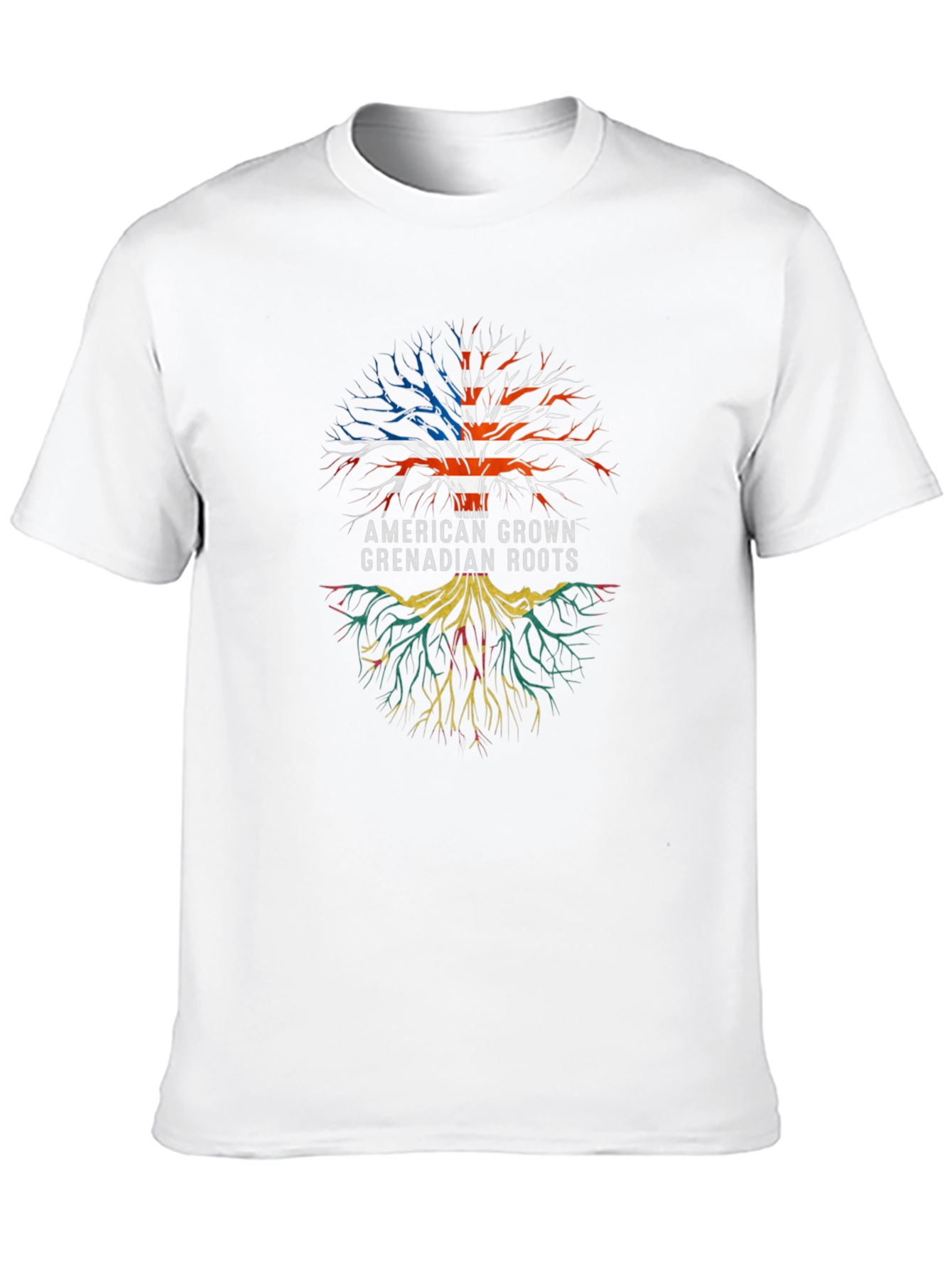 American Grown Grenadian Roots Tree T-Shirt