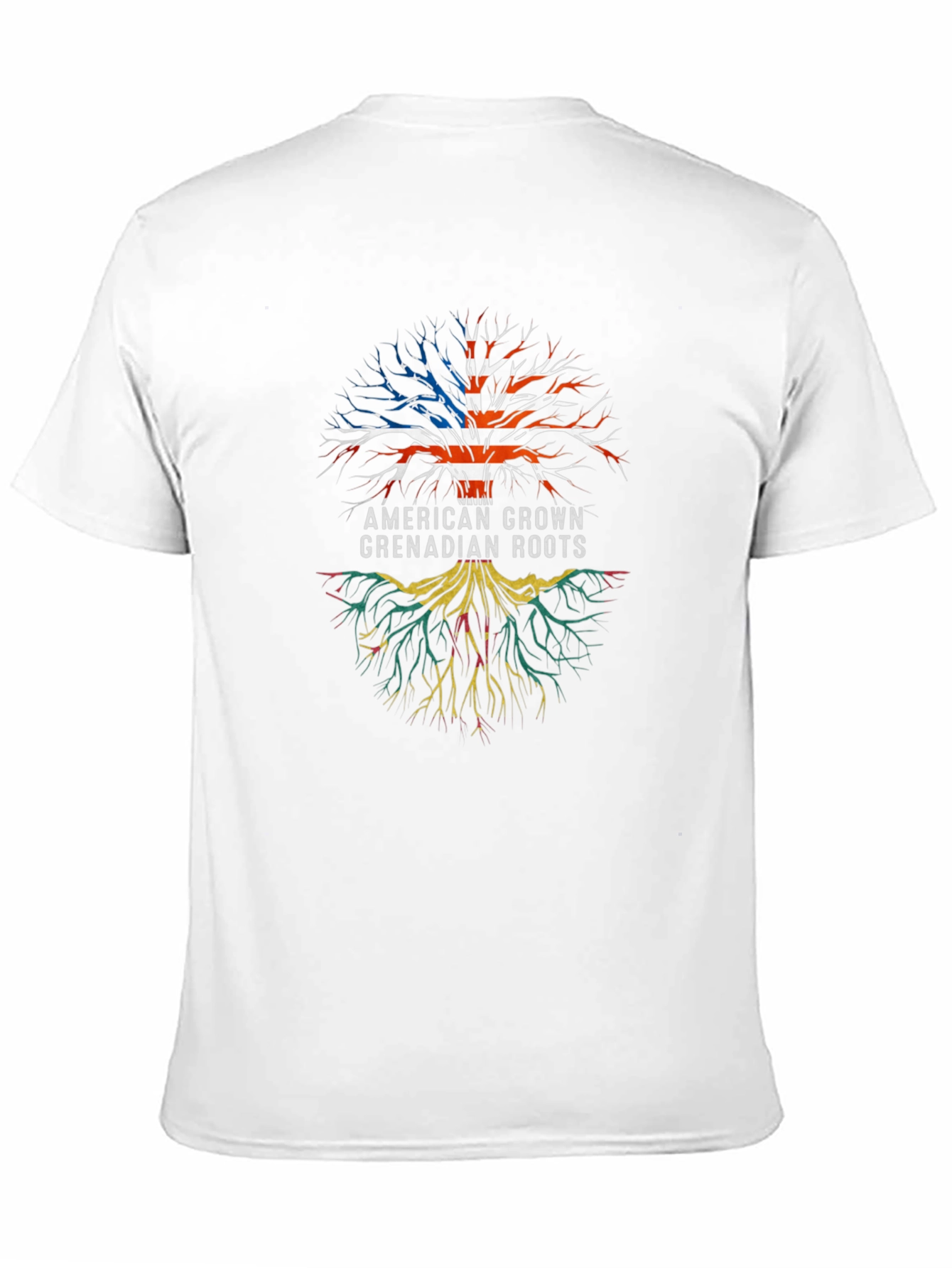 American Grown Grenadian Roots Tree T-Shirt