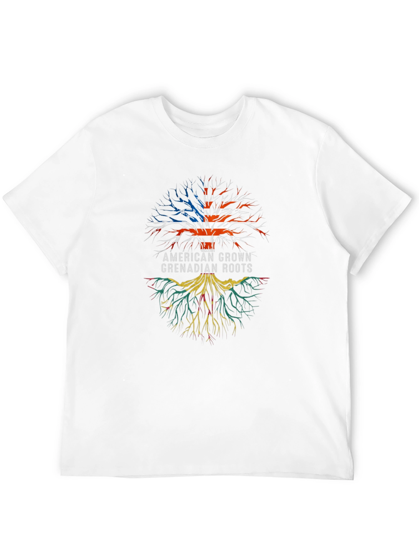 American Grown Grenadian Roots Tree T-Shirt
