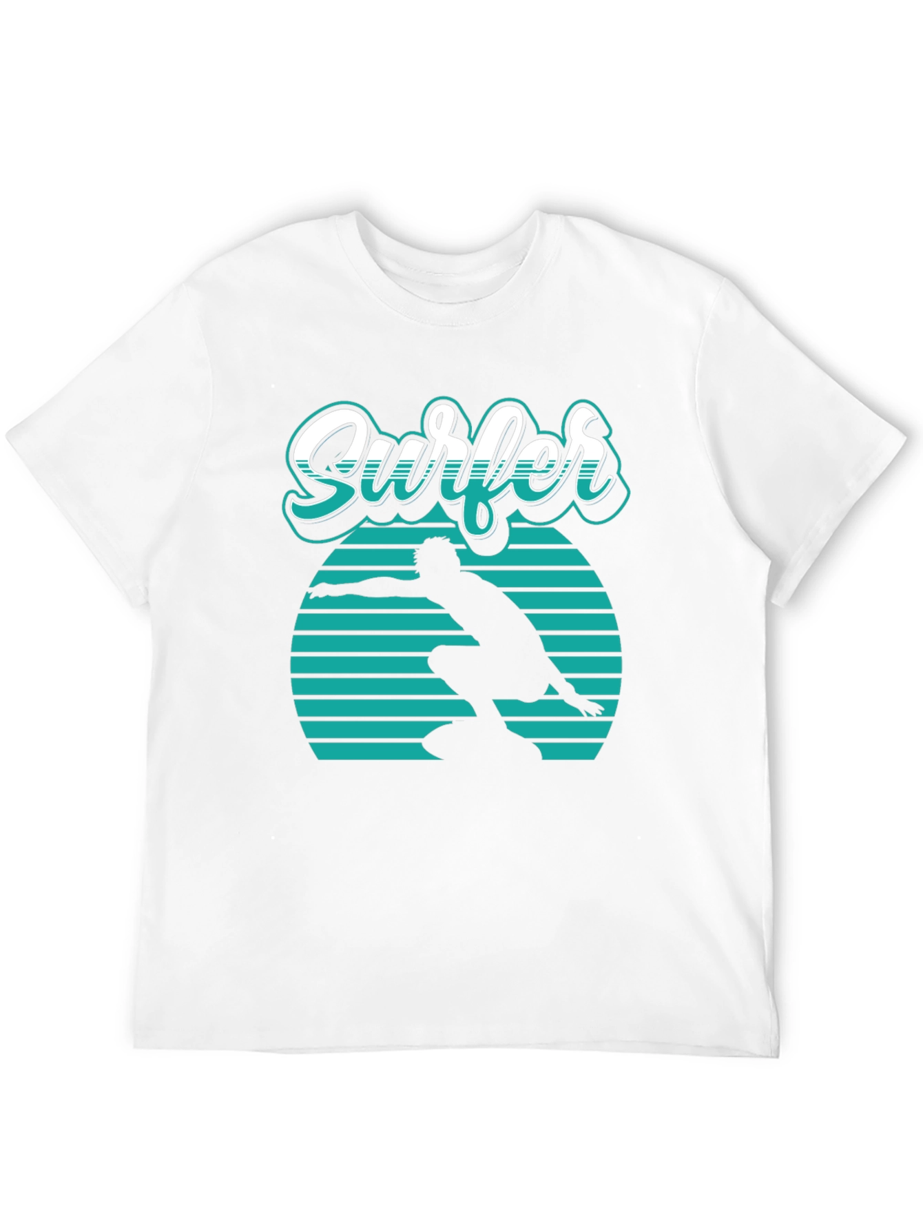 Cool Surfer Graphic Tee - Retro Style Surf Shirt