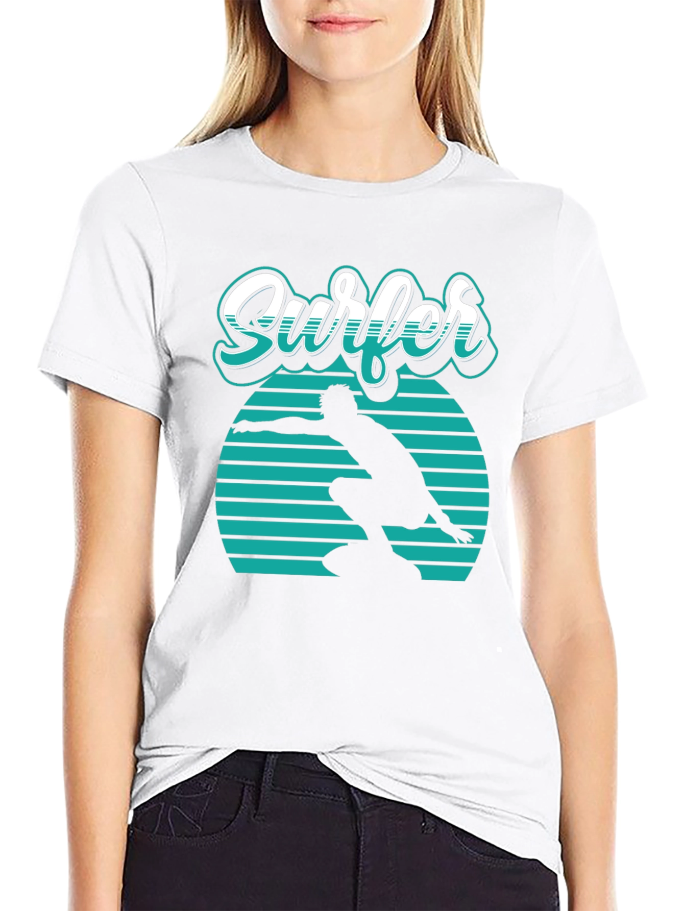 Cool Surfer Graphic Tee - Retro Style Surf Shirt