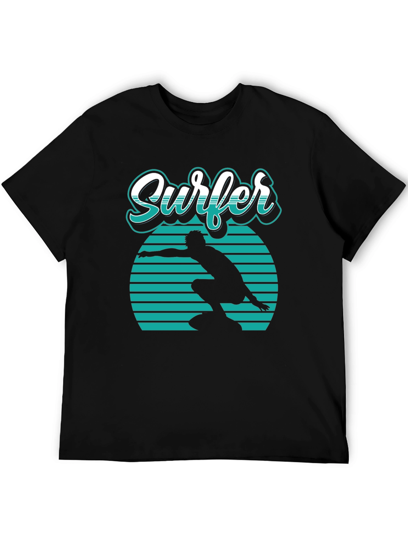 Cool Surfer Graphic Tee - Retro Style Surf Shirt