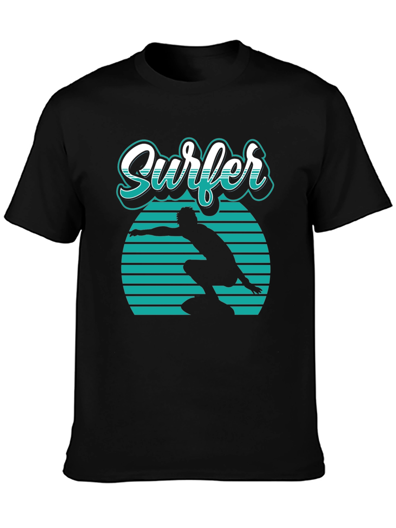 Cool Surfer Graphic Tee - Retro Style Surf Shirt