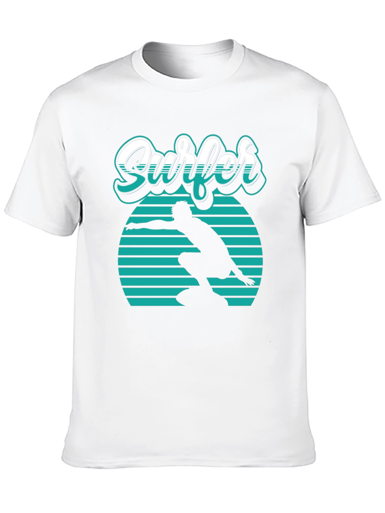 Cool Surfer Graphic Tee - Retro Style Surf Shirt
