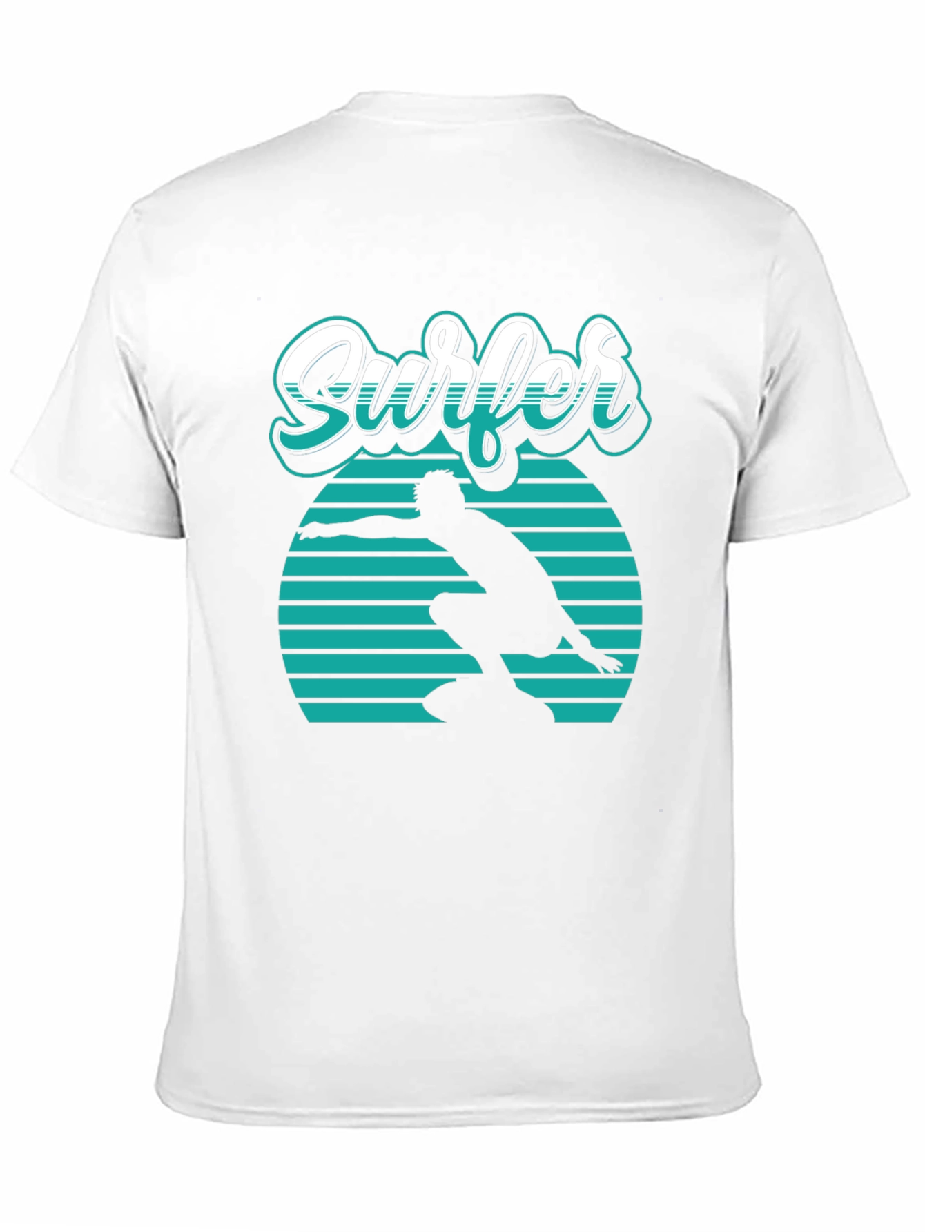 Cool Surfer Graphic Tee - Retro Style Surf Shirt