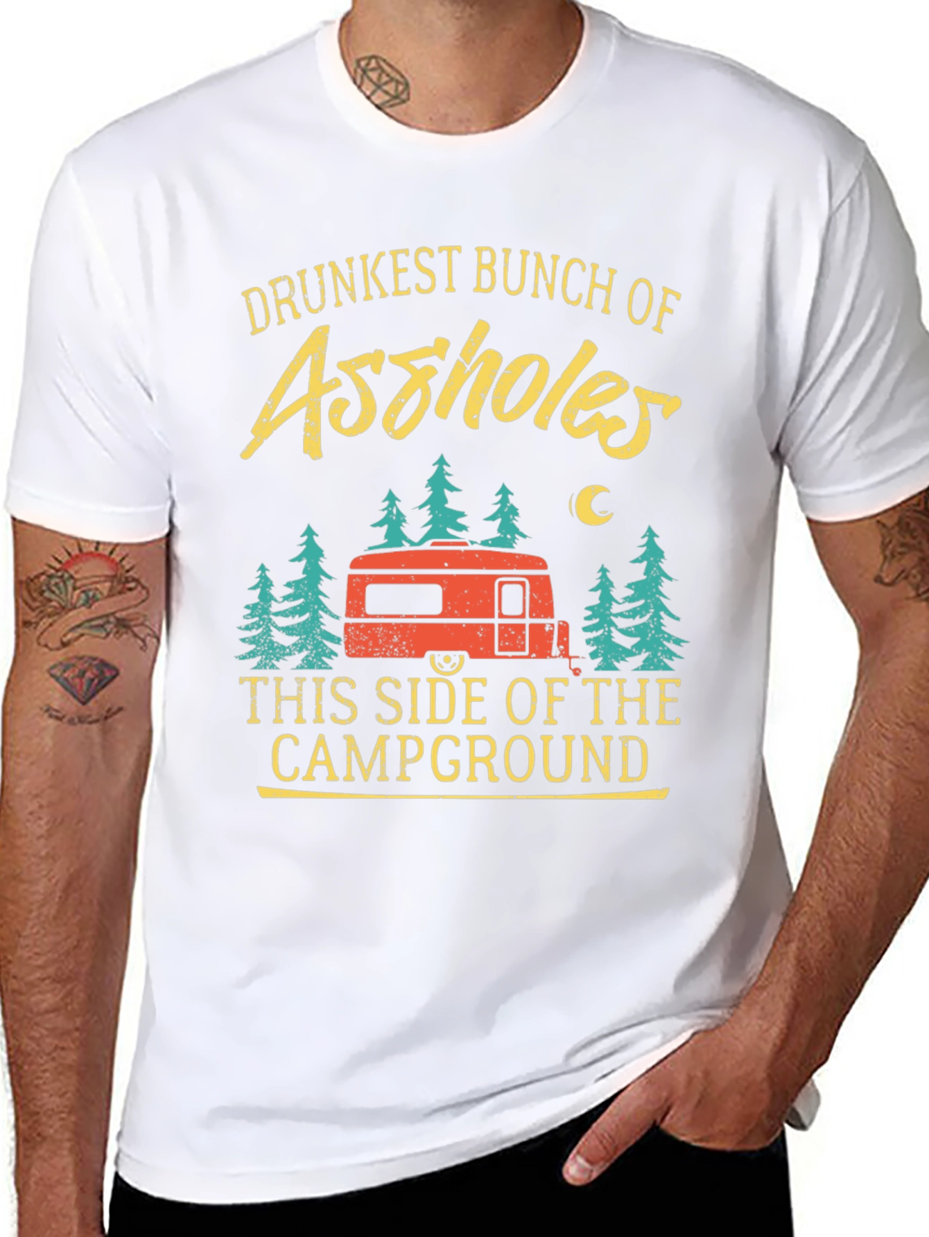 Drunkest Bunch Camping T-Shirt