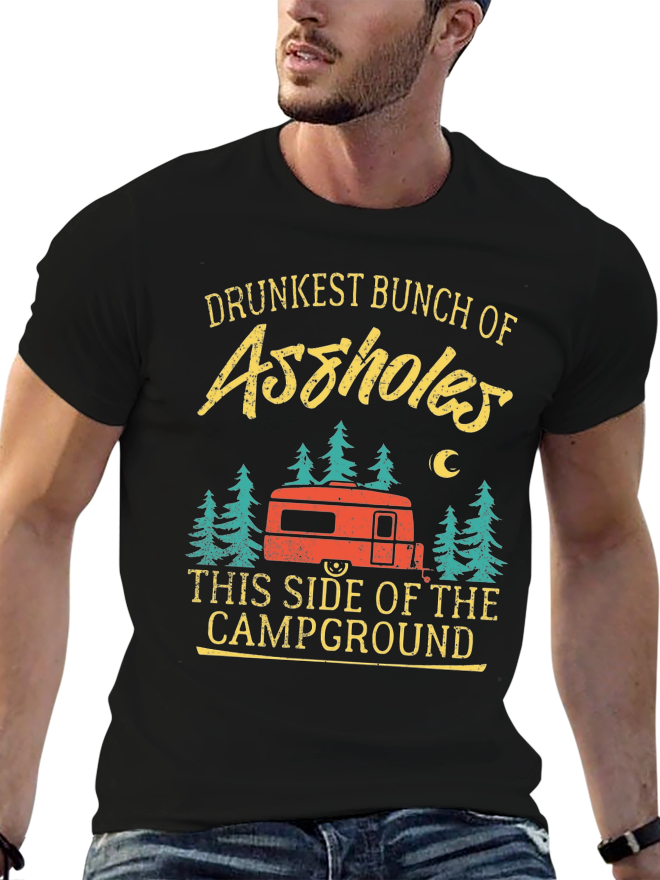 Drunkest Bunch Camping T-Shirt