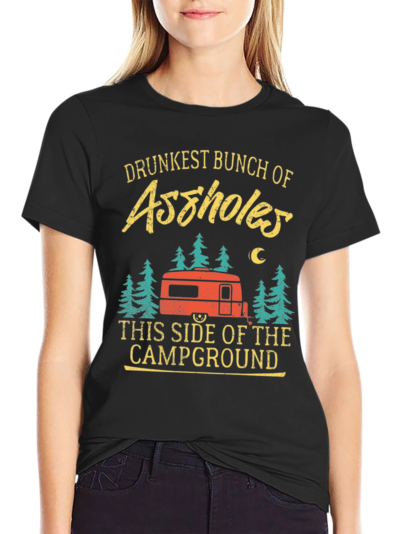 Drunkest Bunch Camping T-Shirt