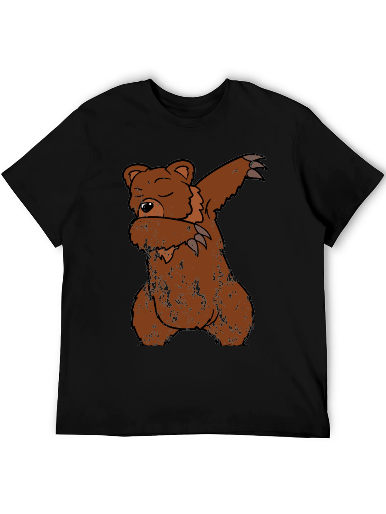Dabbing Bear Graphic T-Shirt