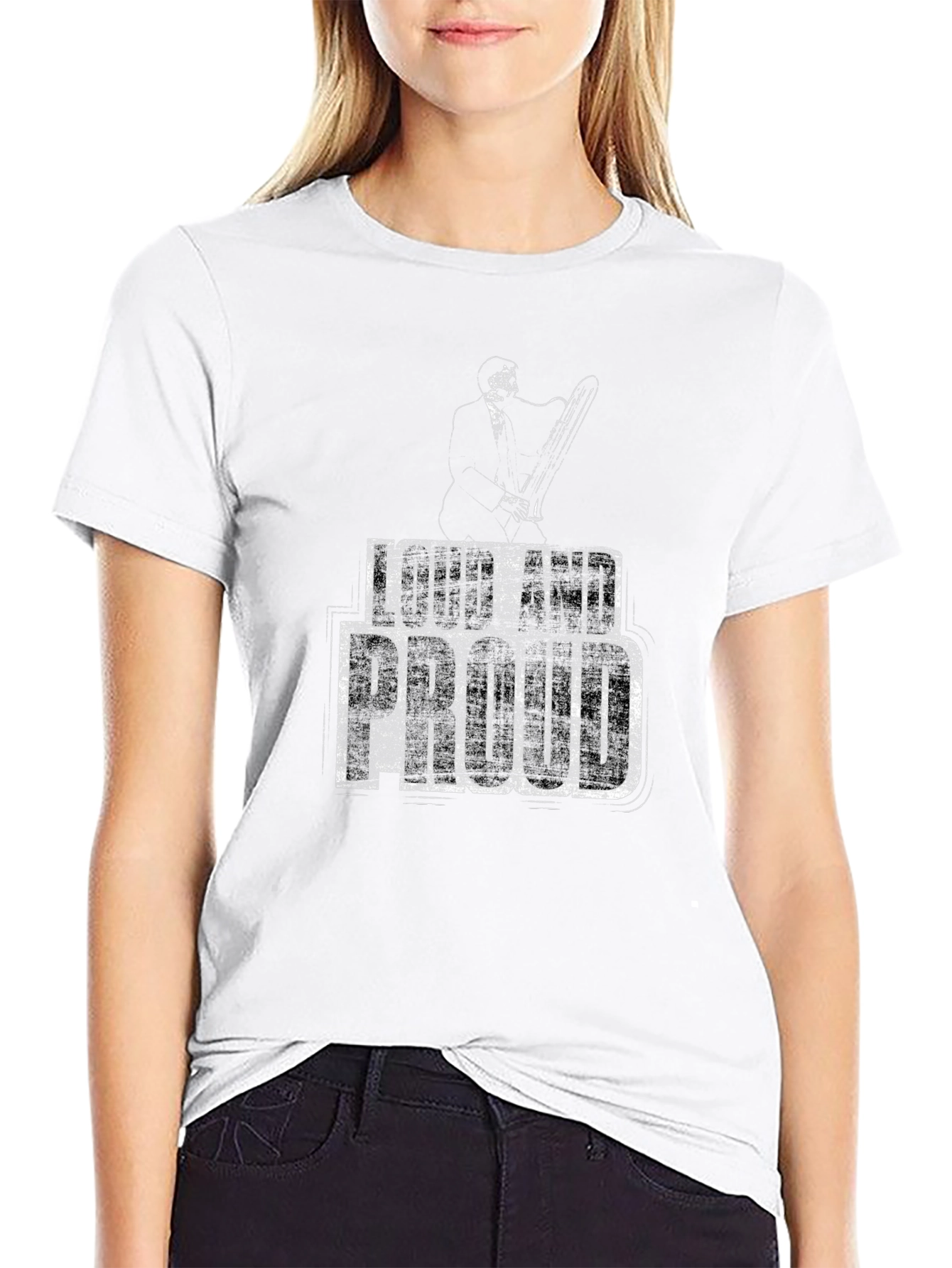 Loud And Proud Graphic T-Shirt - Chainsaw Design