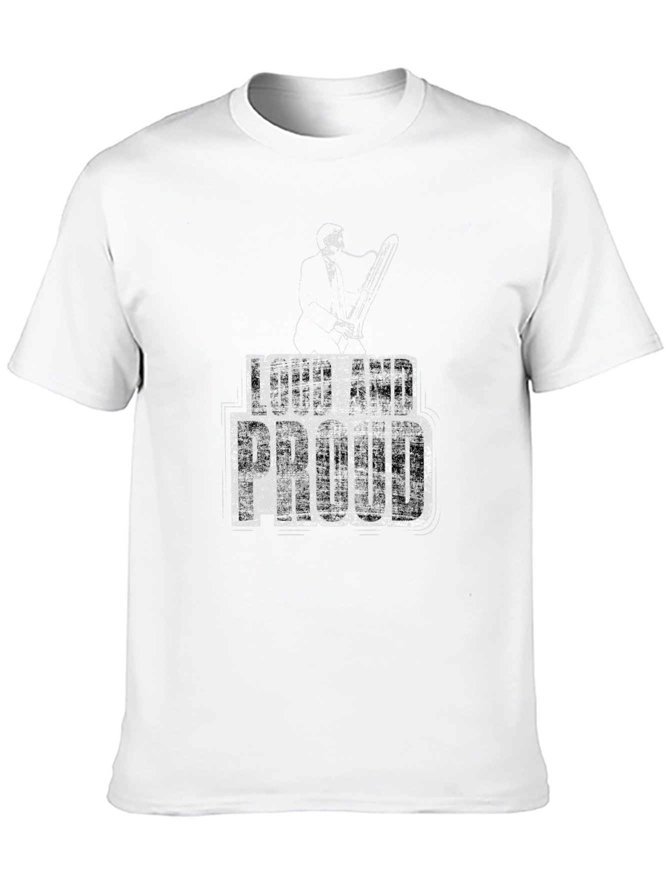 Loud And Proud Graphic T-Shirt - Chainsaw Design