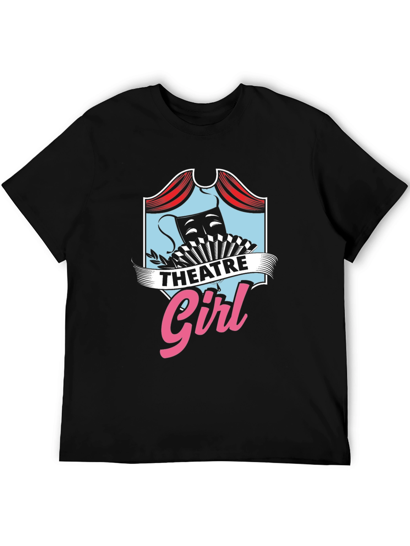 Theatre Girl T-Shirt - Black Cotton Graphic Tee