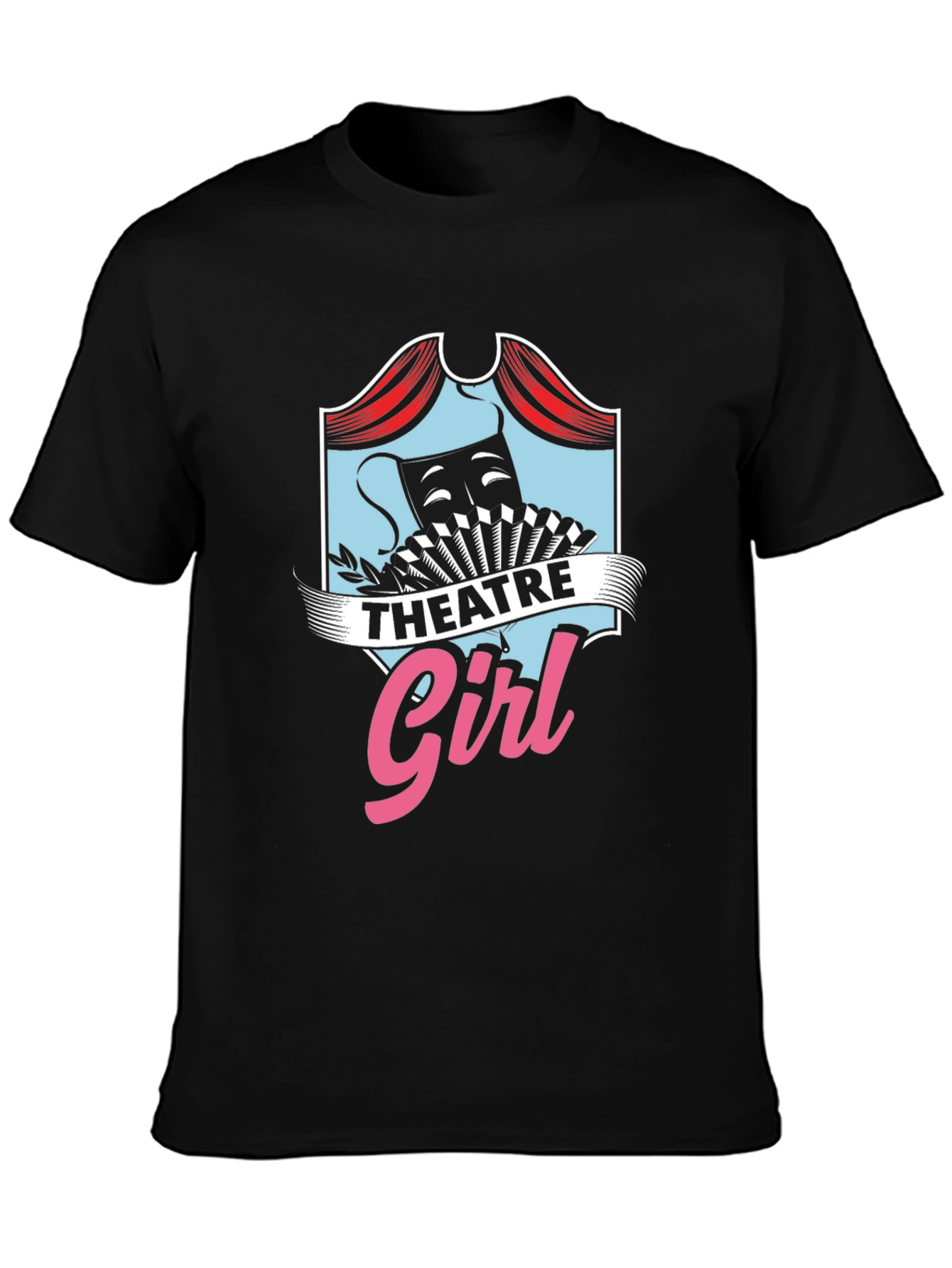 Theatre Girl T-Shirt - Black Cotton Graphic Tee
