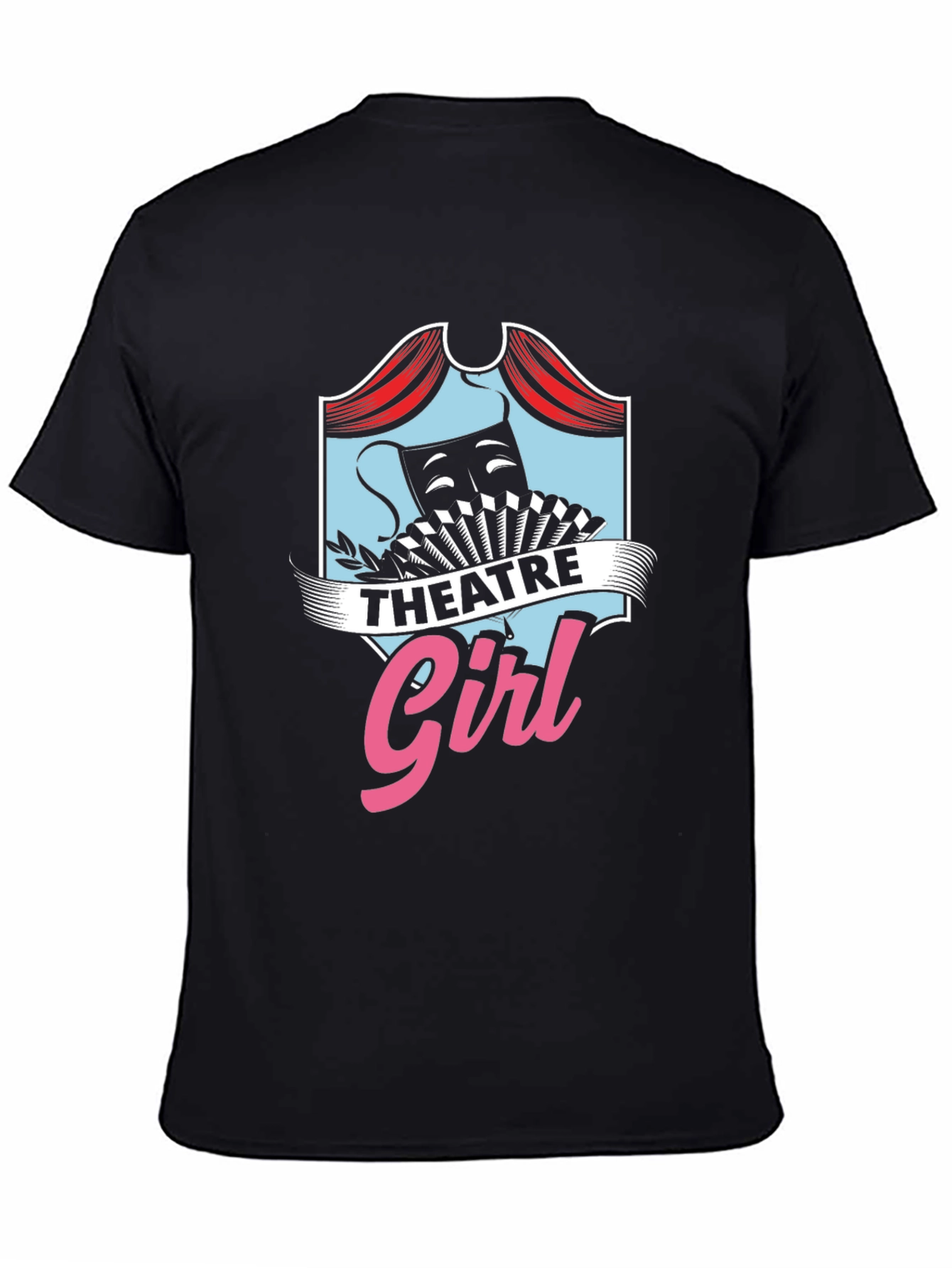 Theatre Girl T-Shirt - Black Cotton Graphic Tee