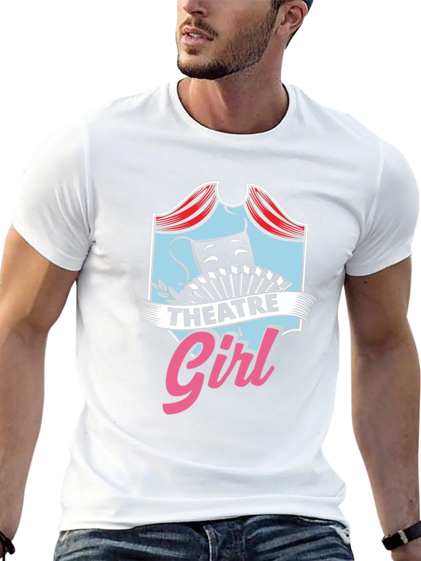 Theatre Girl T-Shirt - Black Cotton Graphic Tee