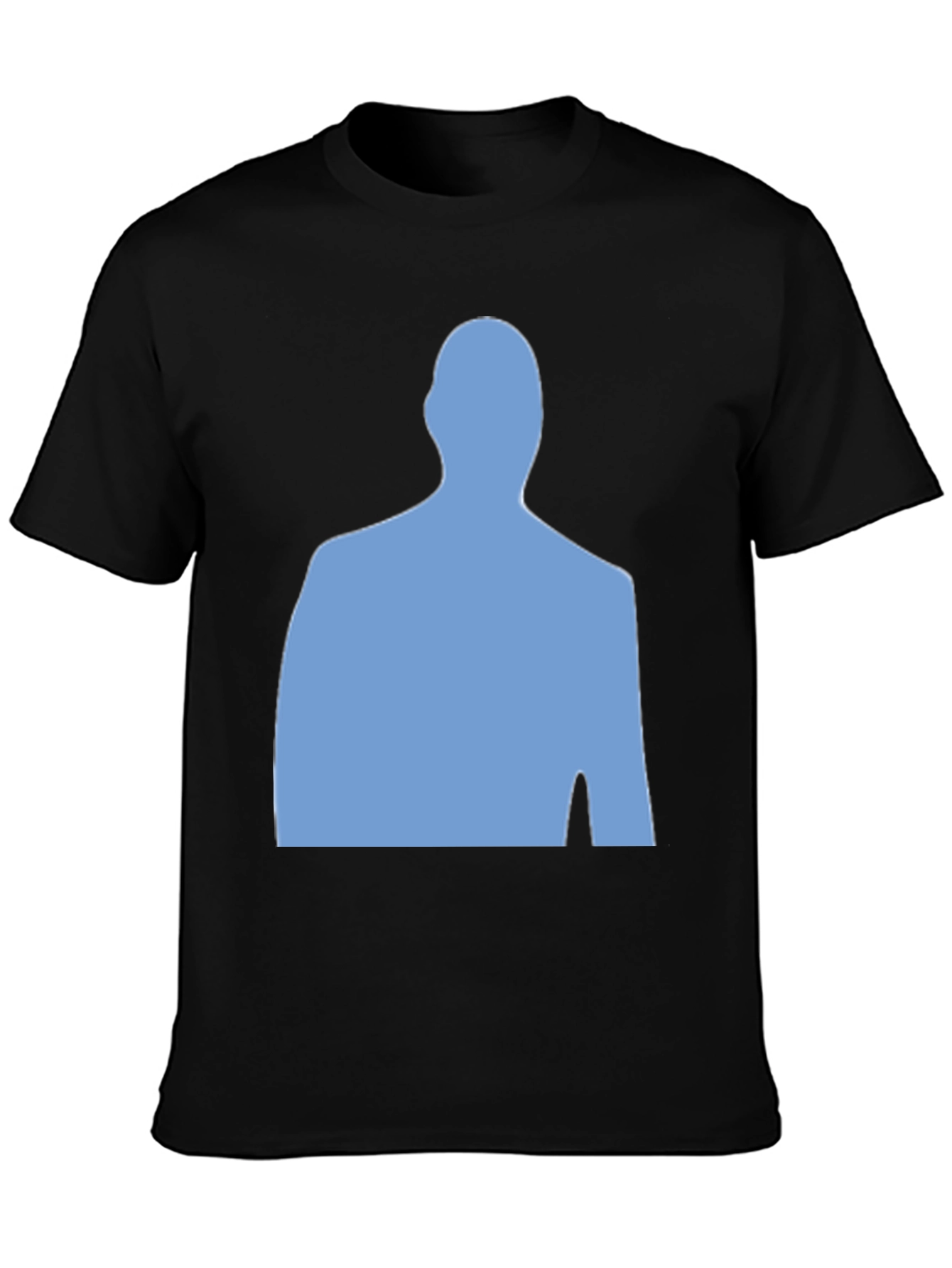 Modern Silhouette Graphic Tee - Black