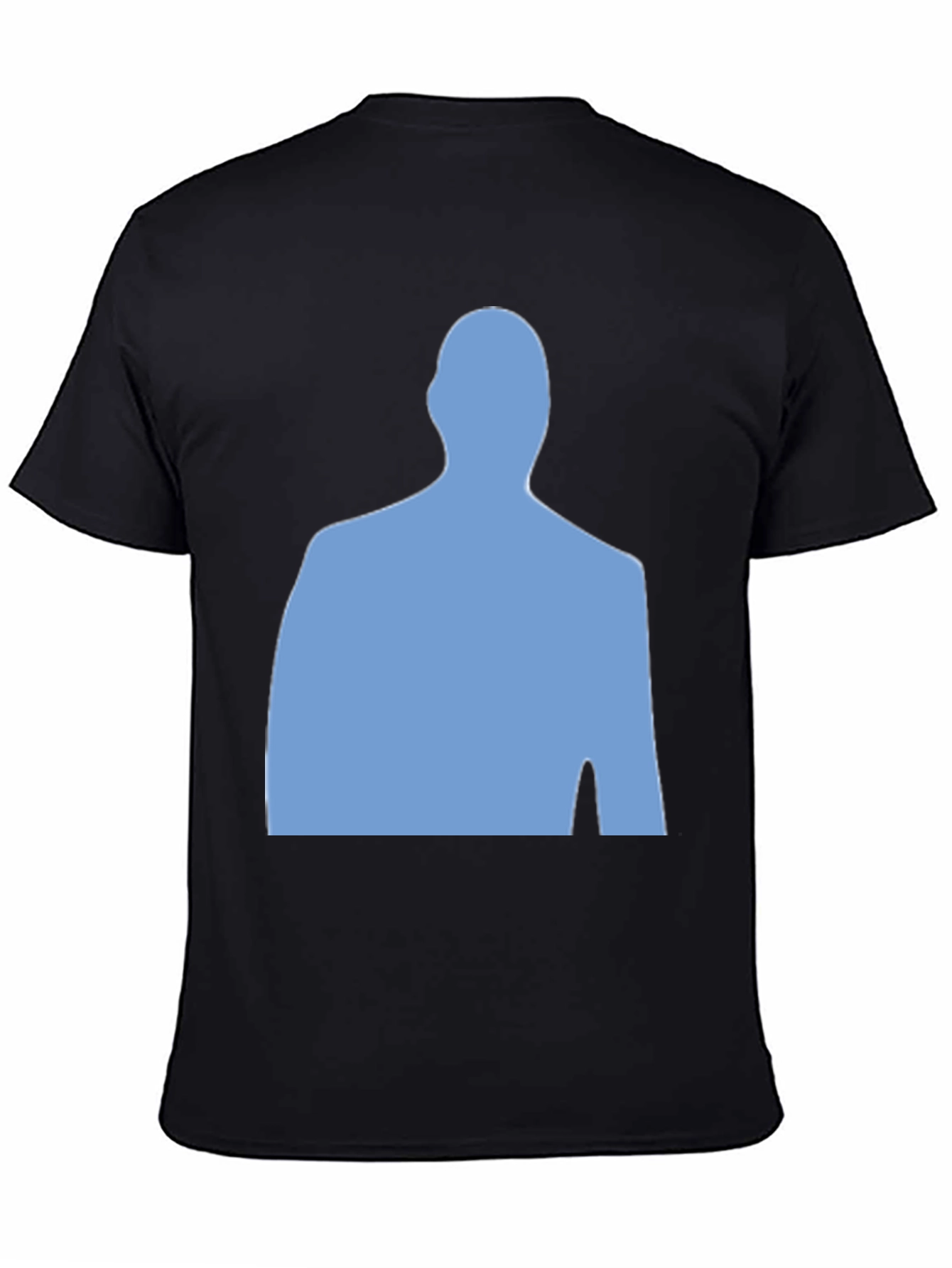 Modern Silhouette Graphic Tee - Black