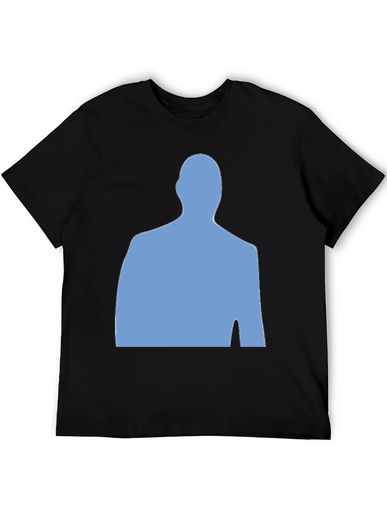 Modern Silhouette Graphic Tee - Black