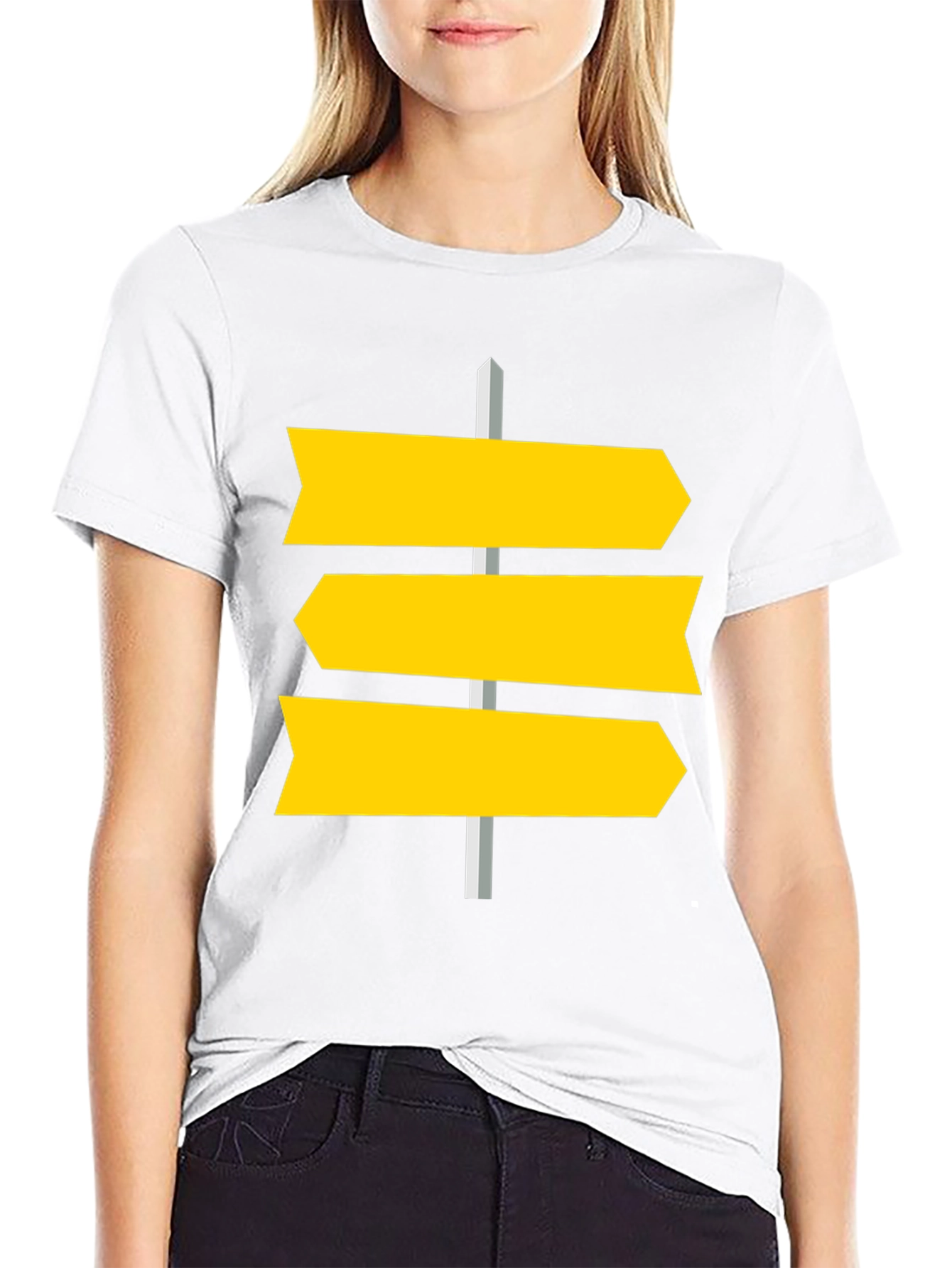 Directional Signpost Graphic Tee - Unisex Cotton T-Shirt
