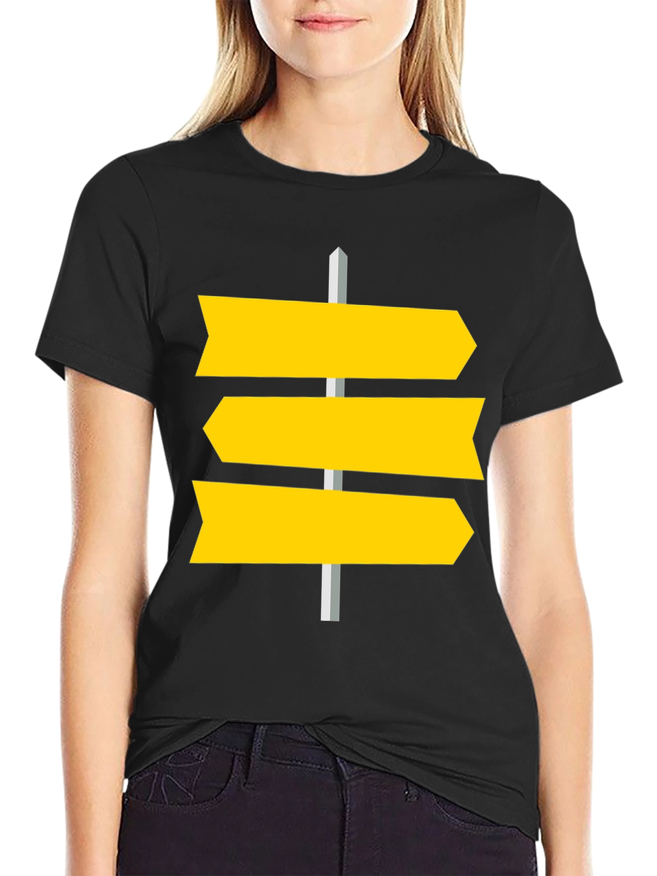 Directional Signpost Graphic Tee - Unisex Cotton T-Shirt