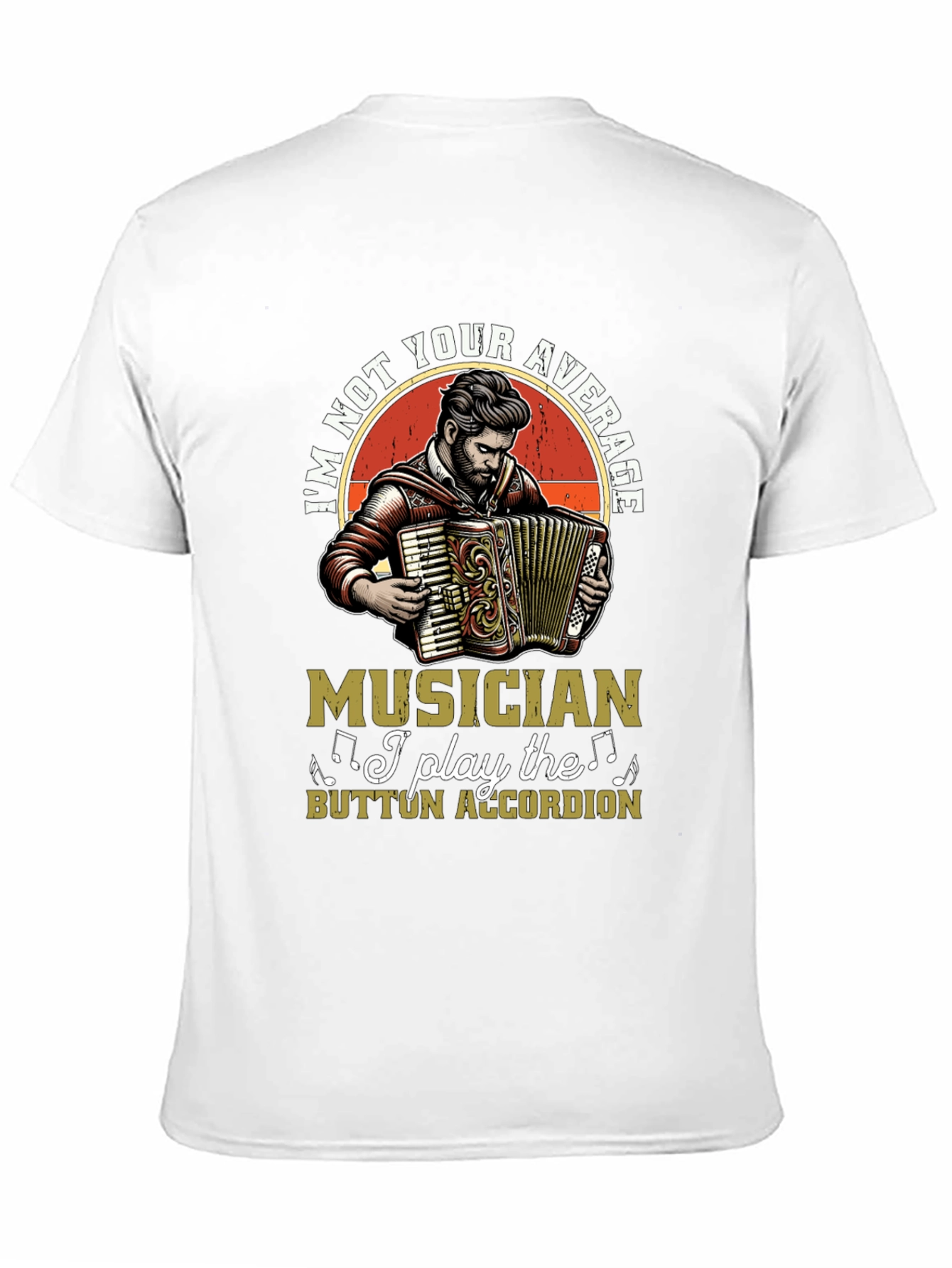 Button Accordion Musician T-Shirt