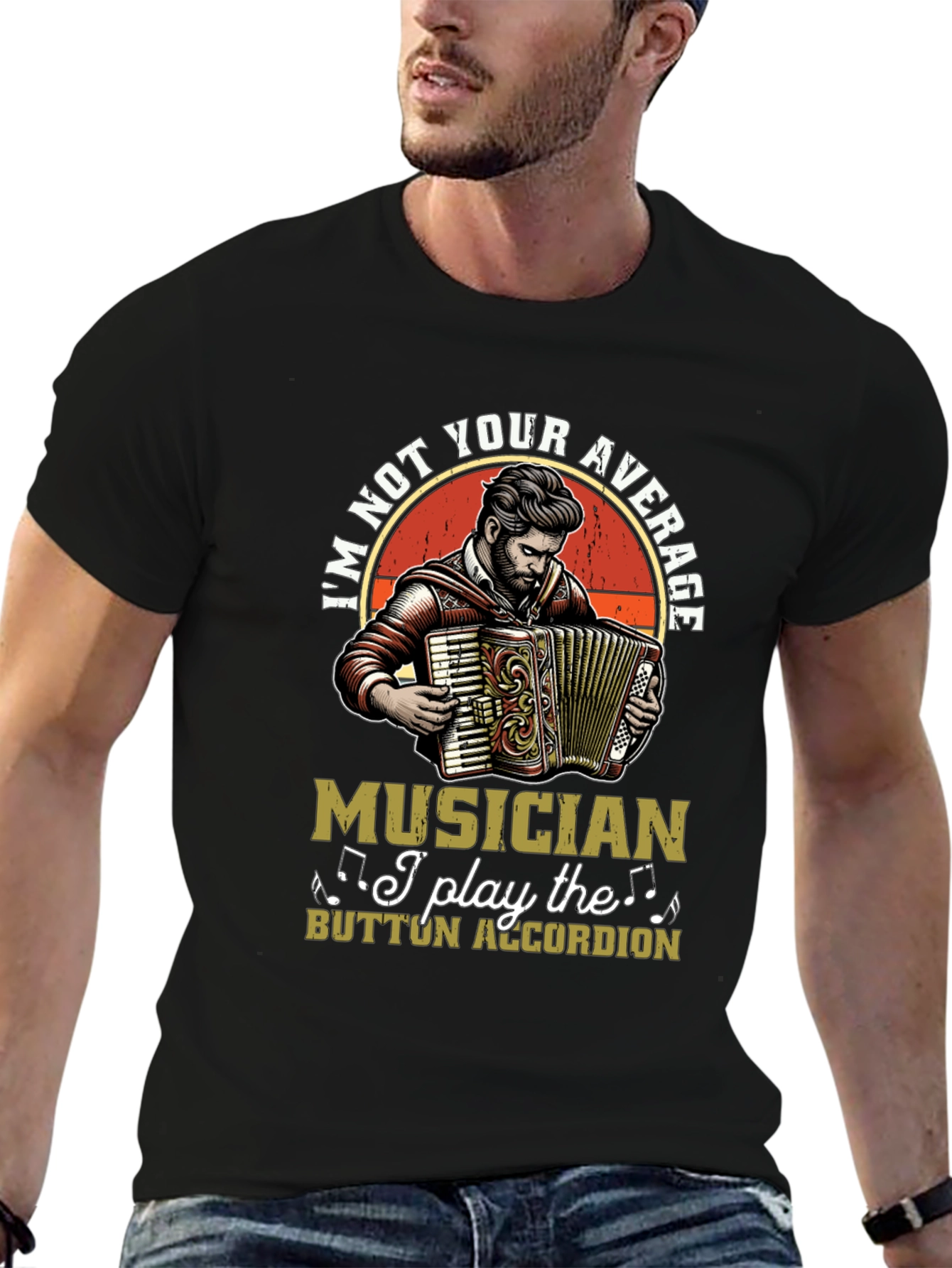 Button Accordion Musician T-Shirt