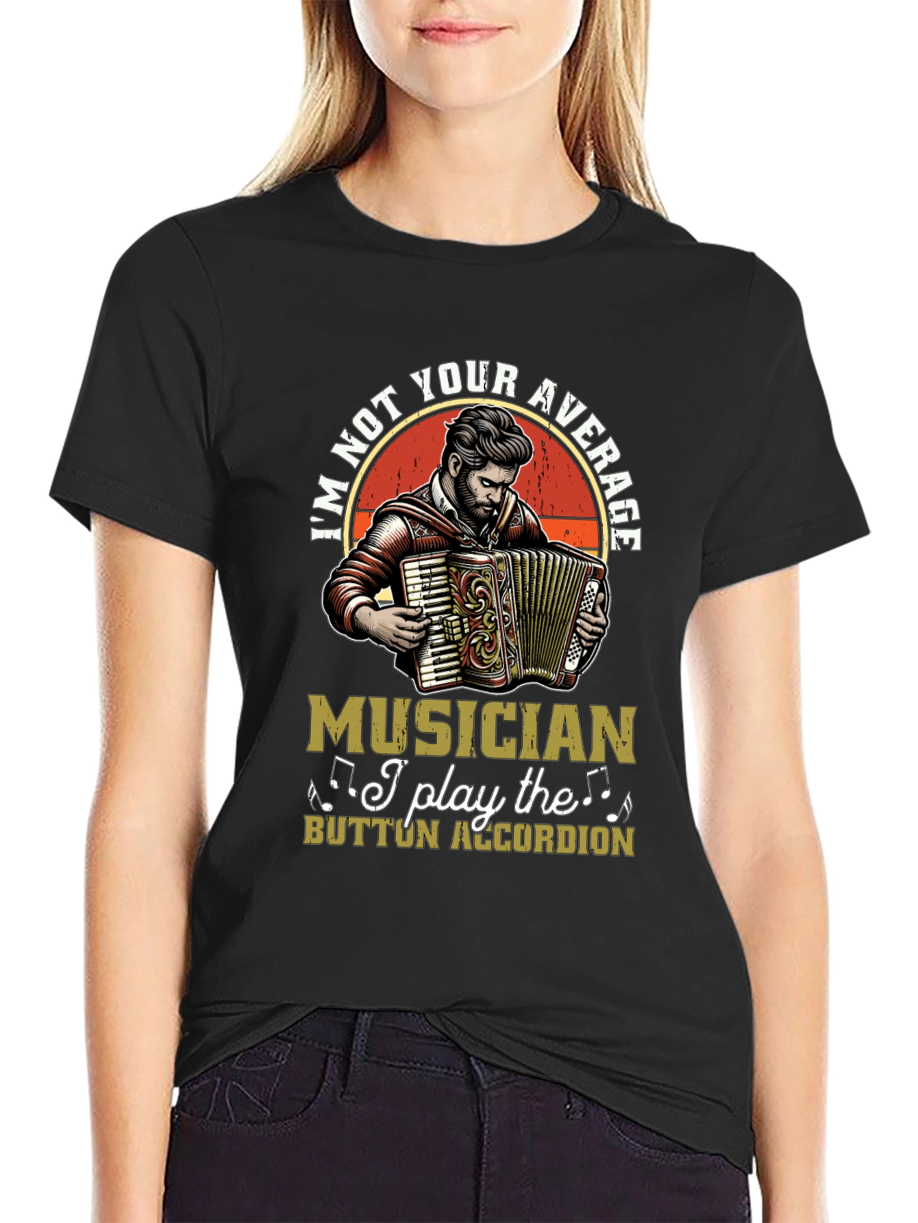 Button Accordion Musician T-Shirt