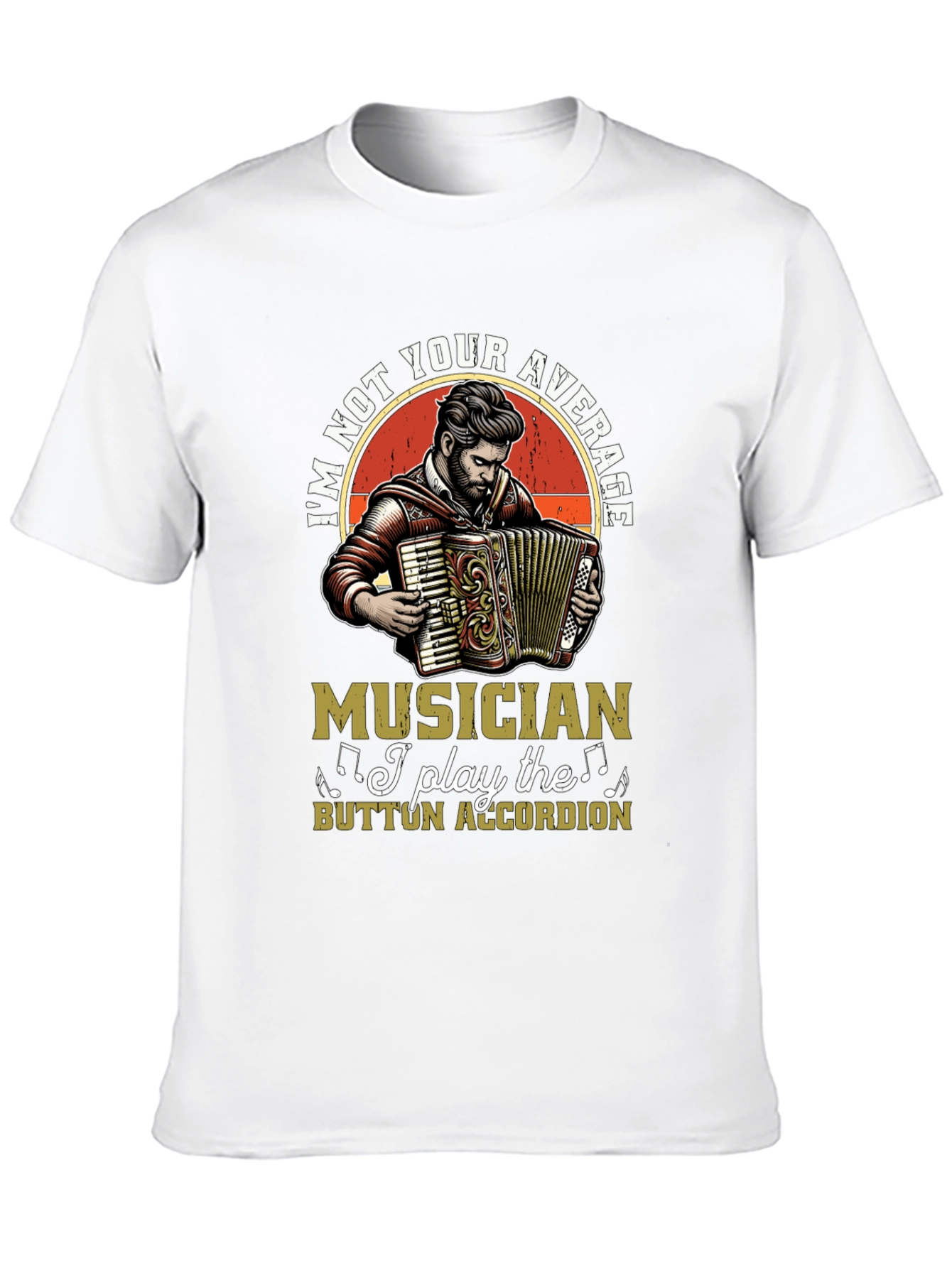 Button Accordion Musician T-Shirt