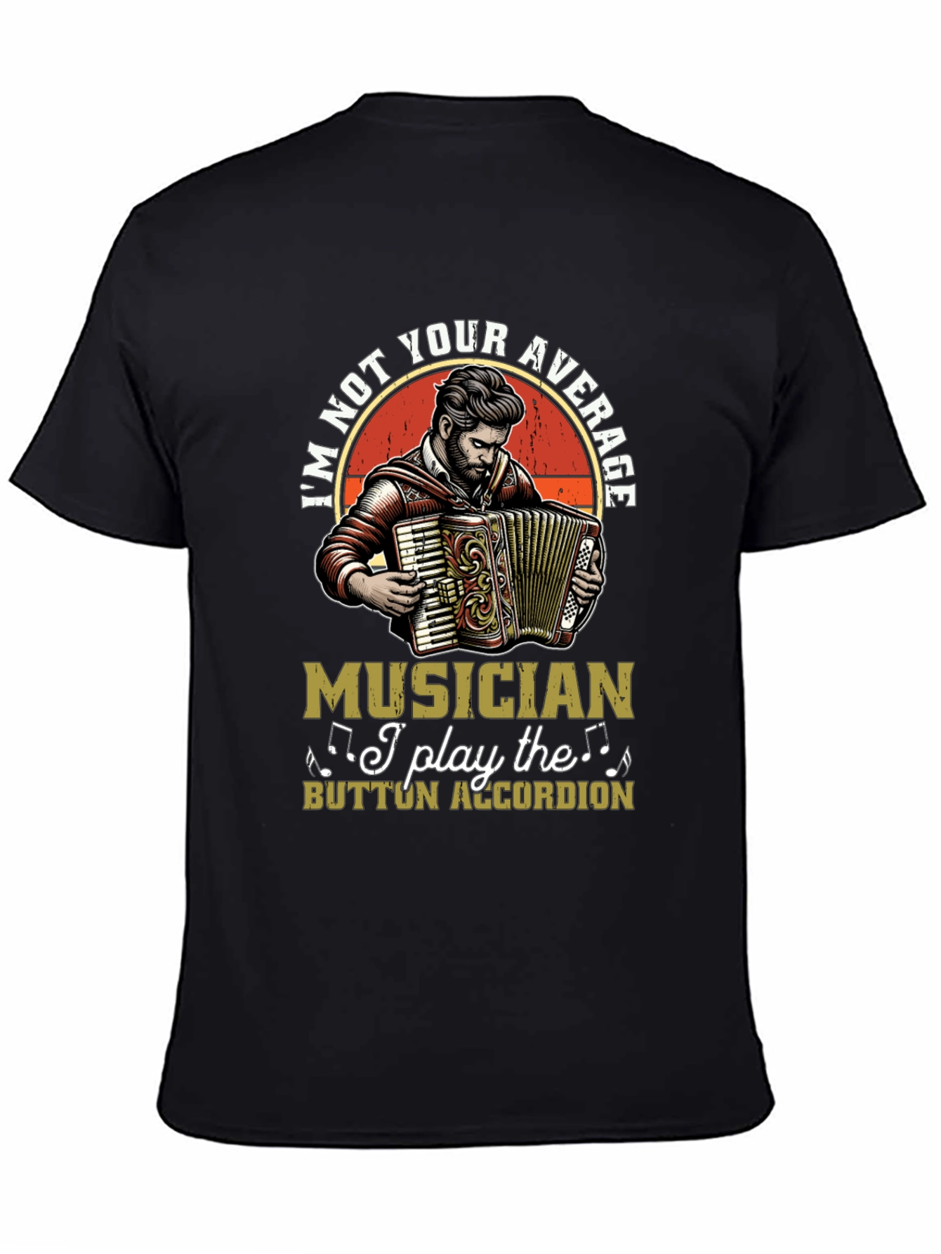 Button Accordion Musician T-Shirt