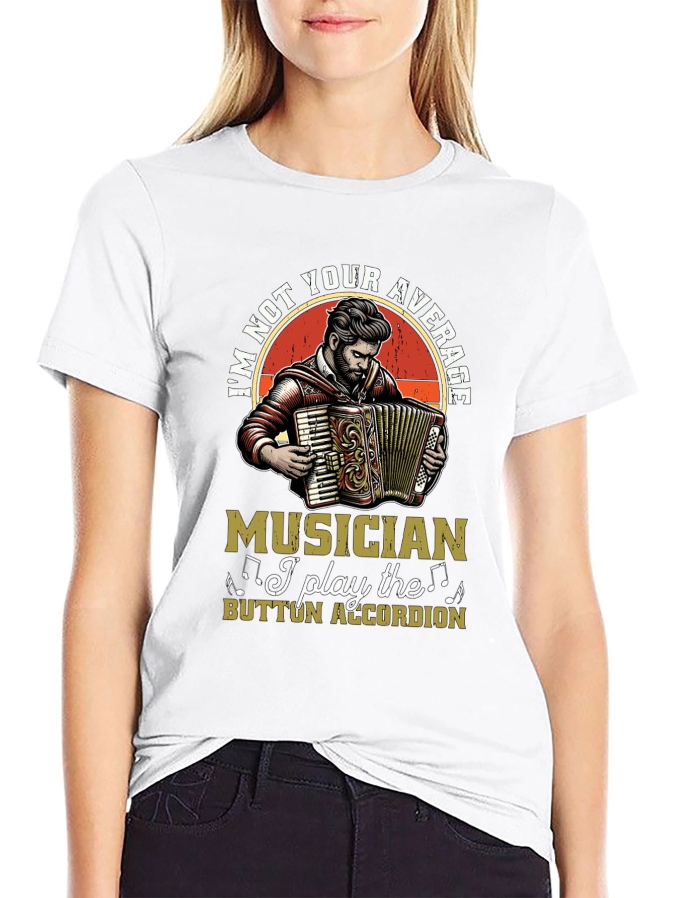 Button Accordion Musician T-Shirt