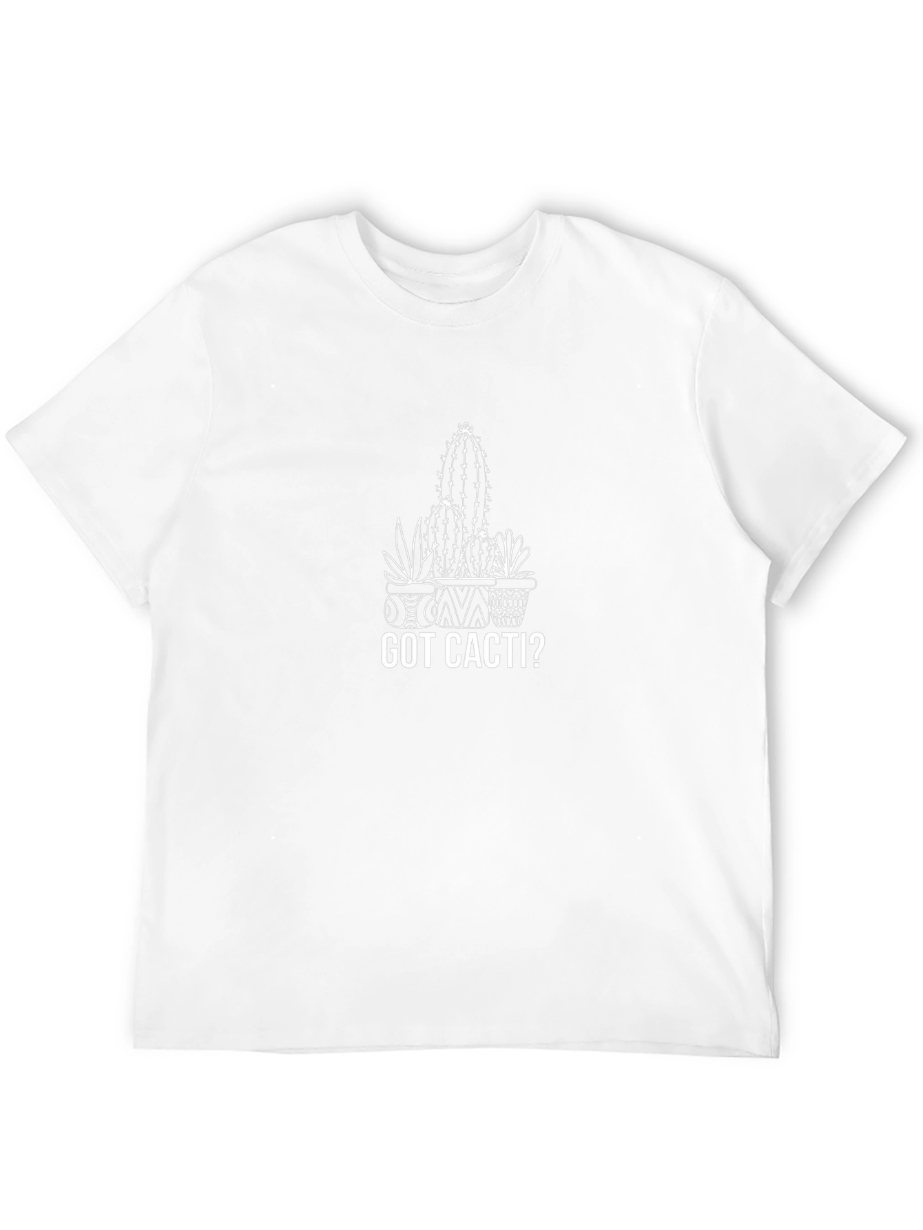 Got Cacti? Black T-Shirt - Unique Cactus Graphic Tee