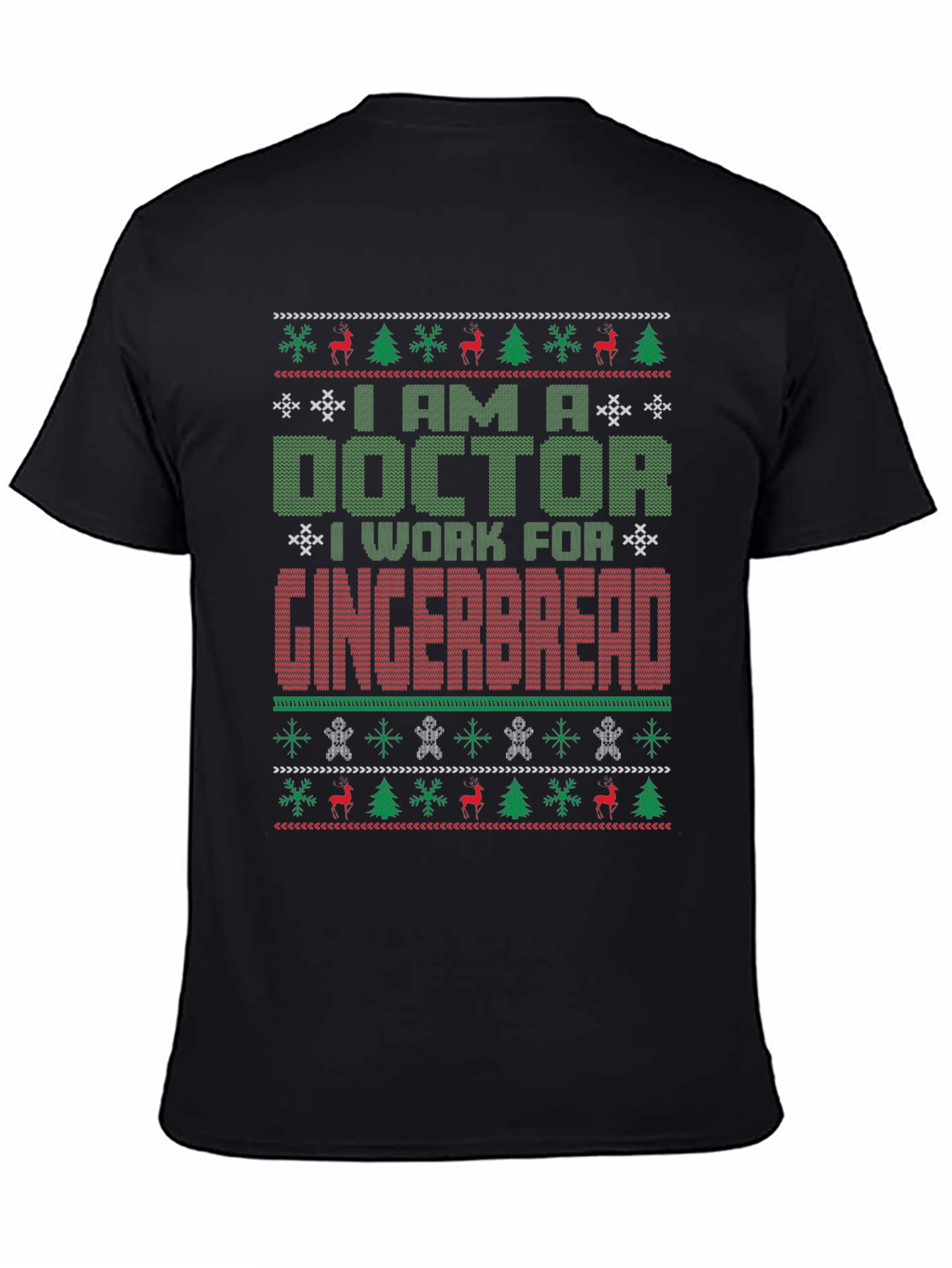 Doctor Gingerbread Ugly Christmas Sweater T-Shirt