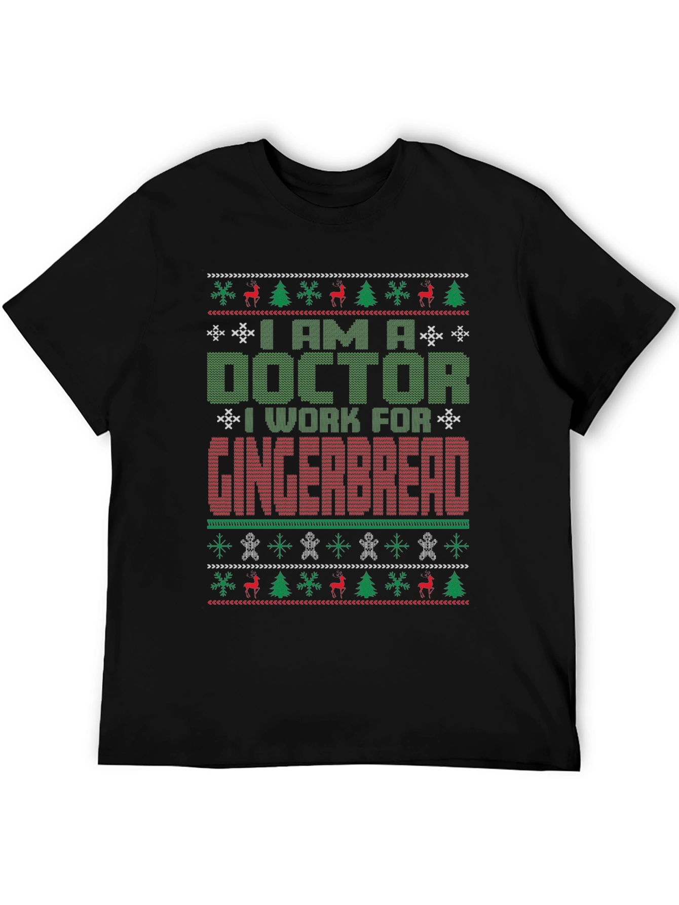 Doctor Gingerbread Ugly Christmas Sweater T-Shirt