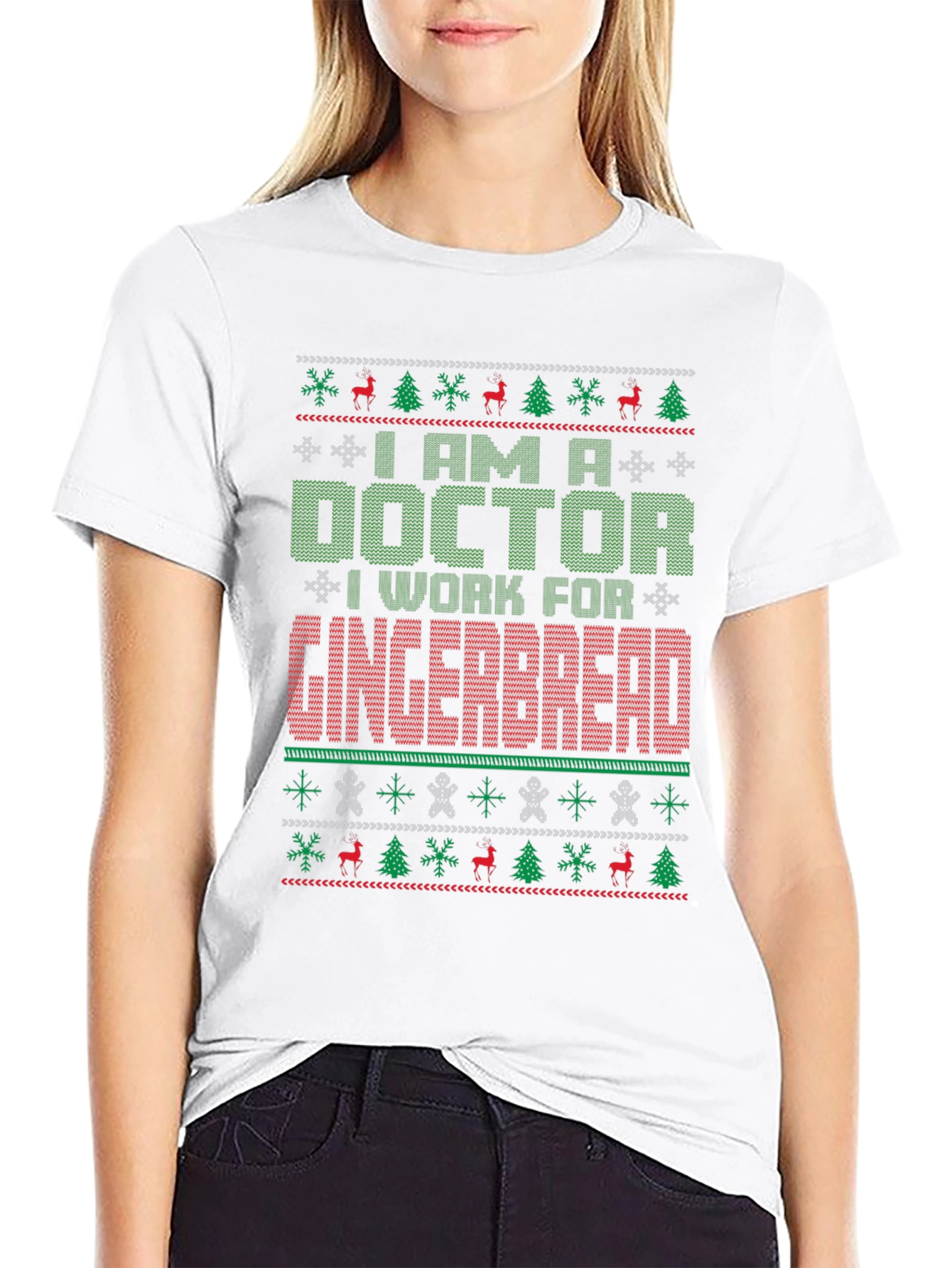 Doctor Gingerbread Ugly Christmas Sweater T-Shirt