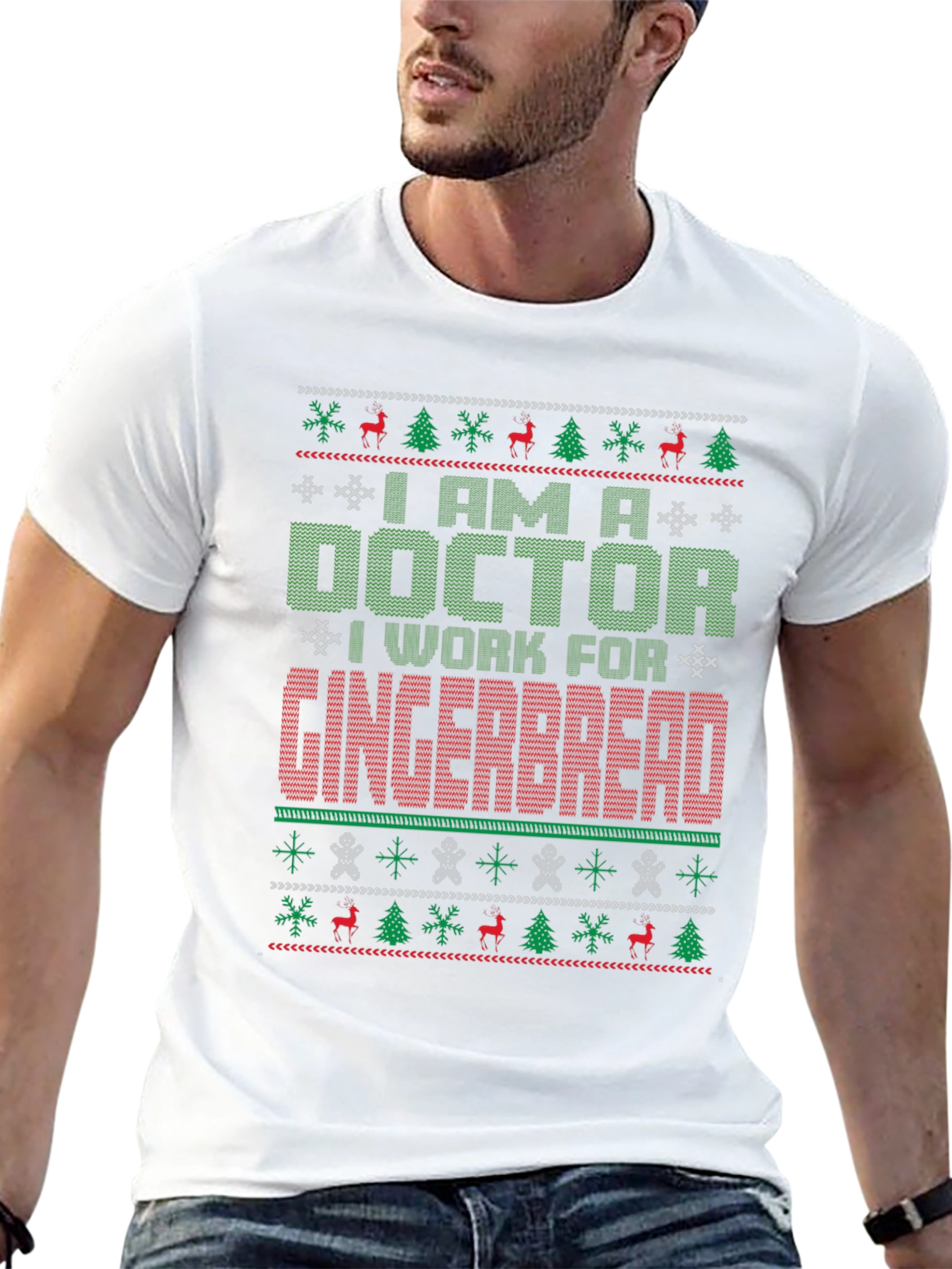 Doctor Gingerbread Ugly Christmas Sweater T-Shirt