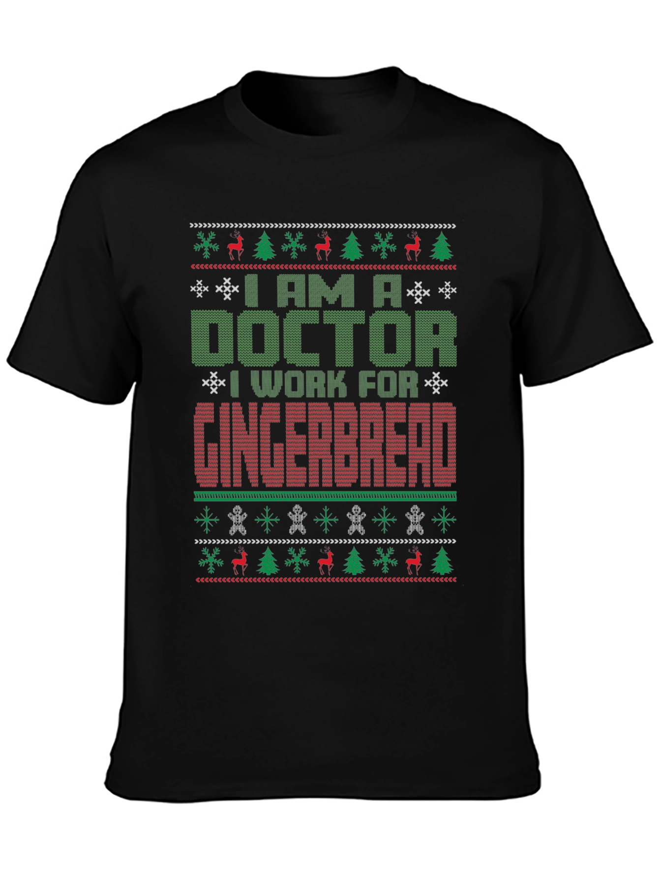 Doctor Gingerbread Ugly Christmas Sweater T-Shirt