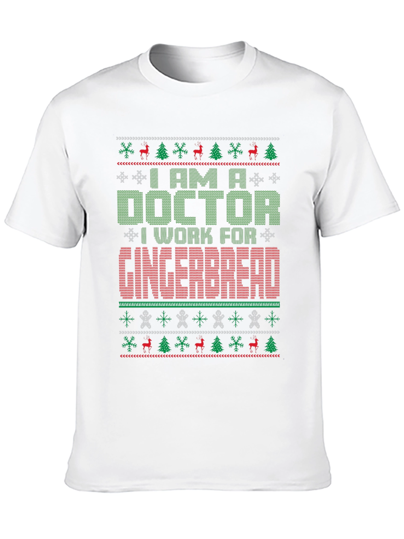 Doctor Gingerbread Ugly Christmas Sweater T-Shirt
