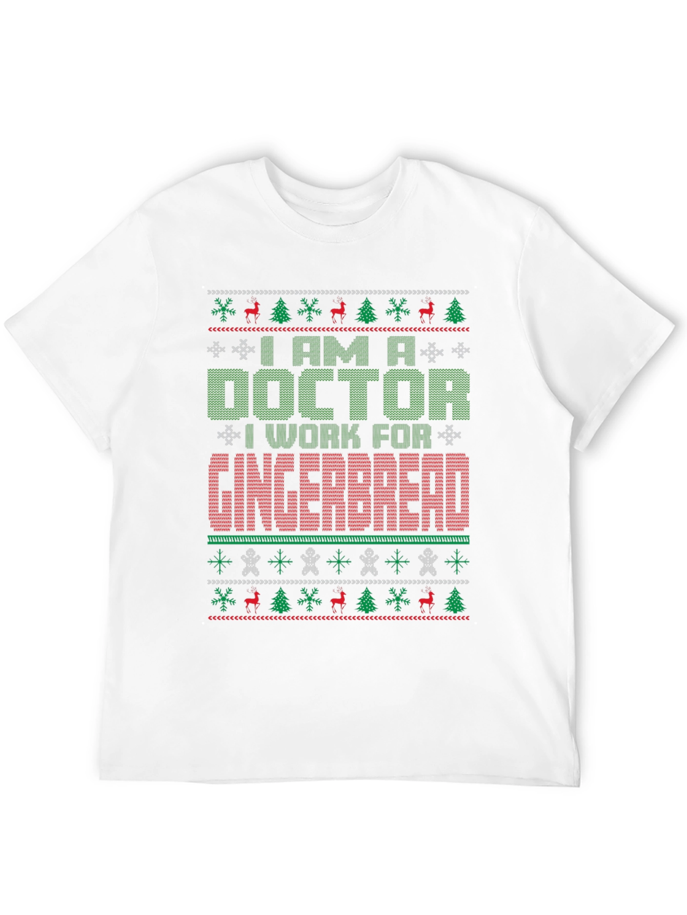 Doctor Gingerbread Ugly Christmas Sweater T-Shirt