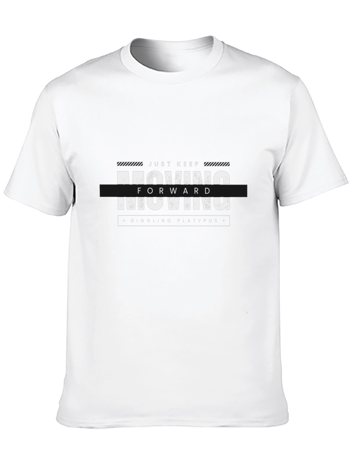 Just Keep Moving Forward Black T-Shirt