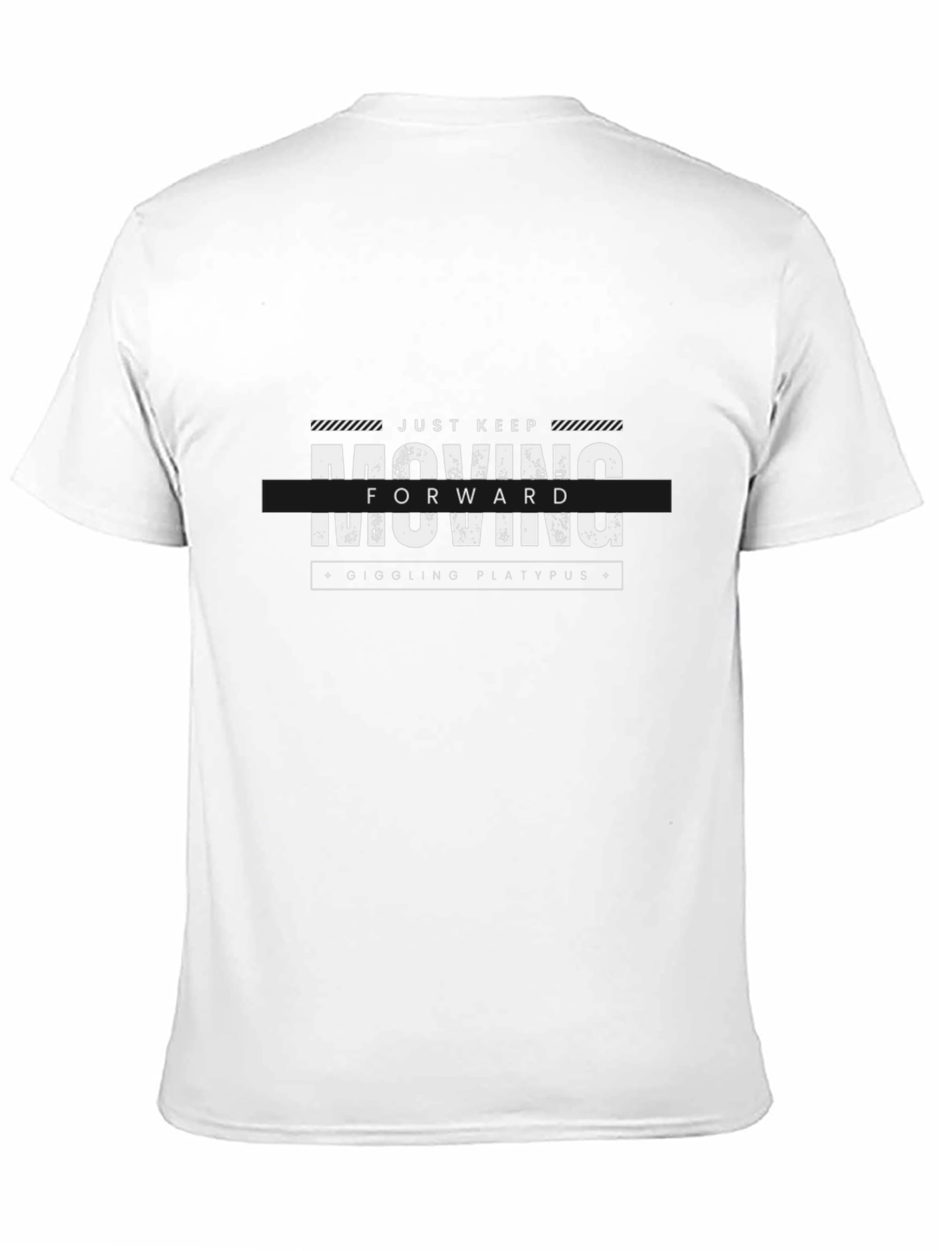 Just Keep Moving Forward Black T-Shirt